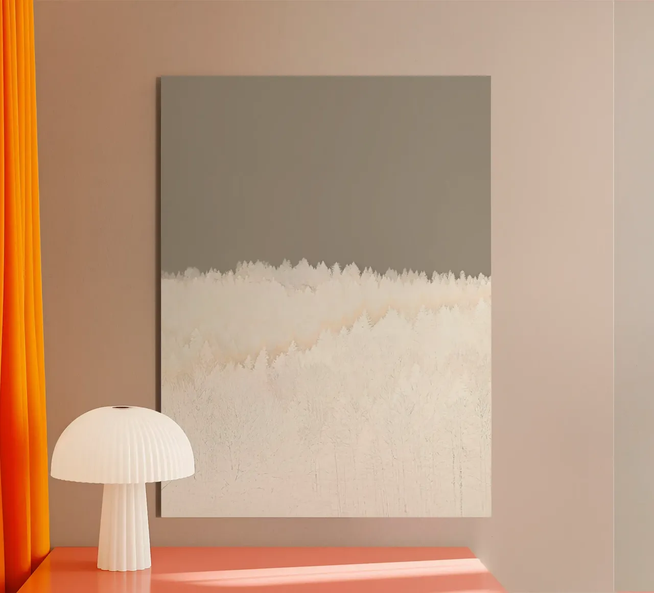 Pale Forest Abstract alluminio dibond da menega sabidussi | moods