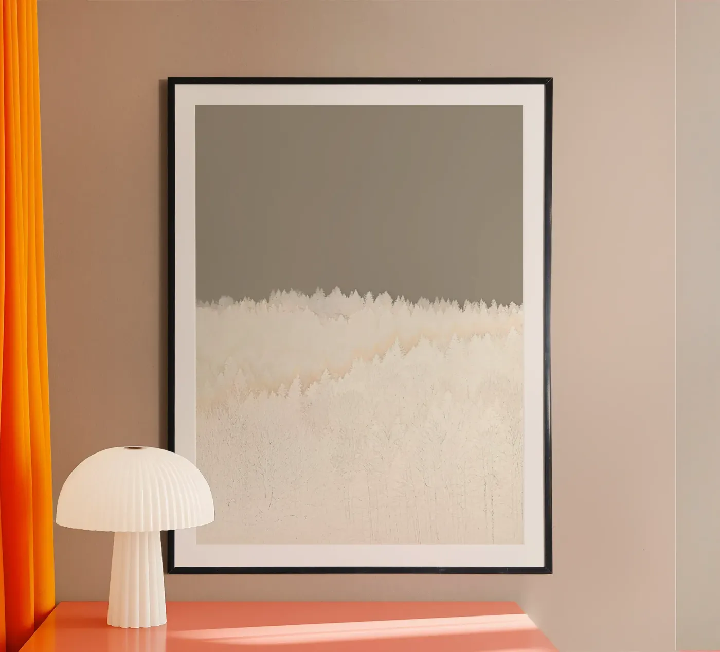 Pale Forest Abstract poster da menega sabidussi | moods