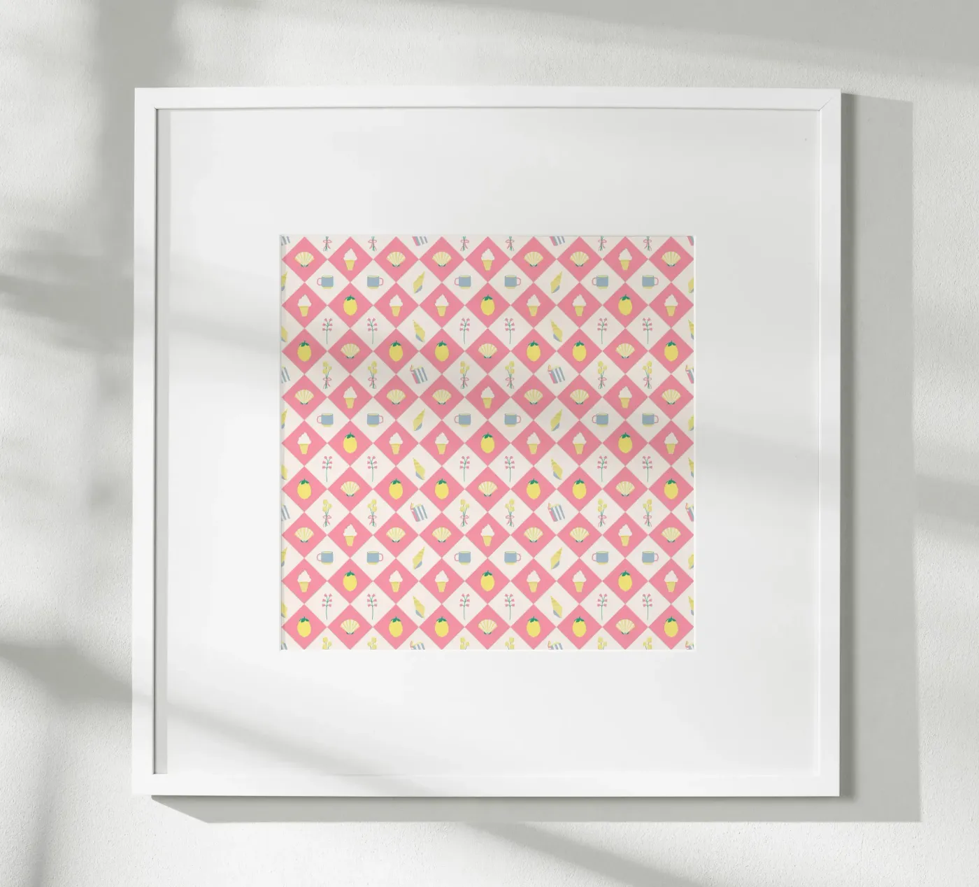 Pattern Vintage Pink poster da janamossmann