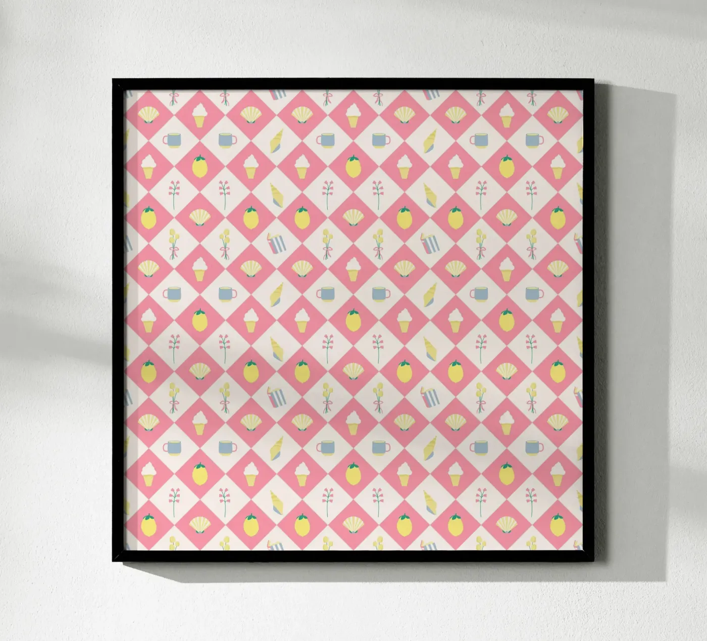 Pattern Vintage Pink poster da janamossmann
