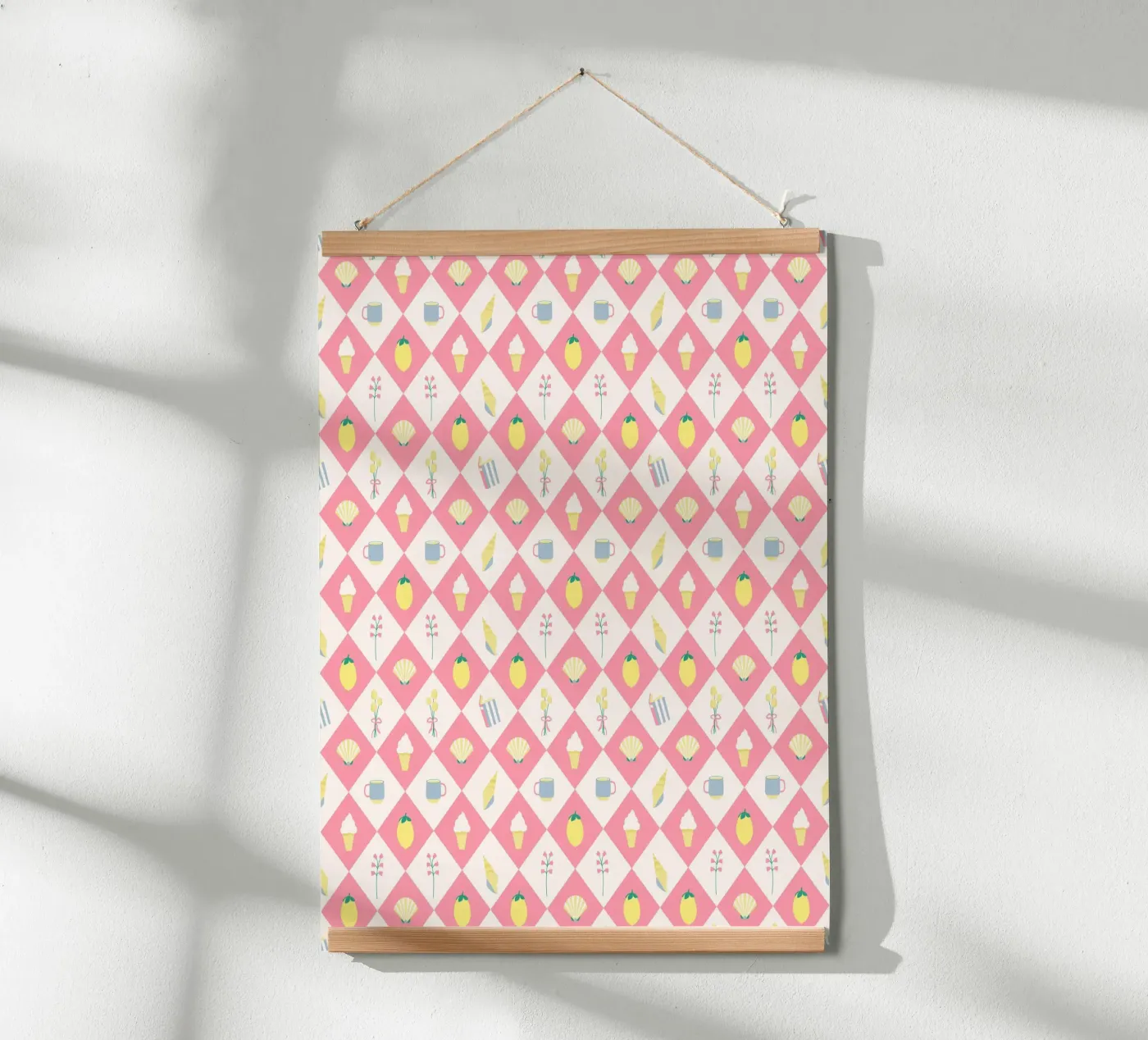 Pattern Vintage Pink poster da janamossmann