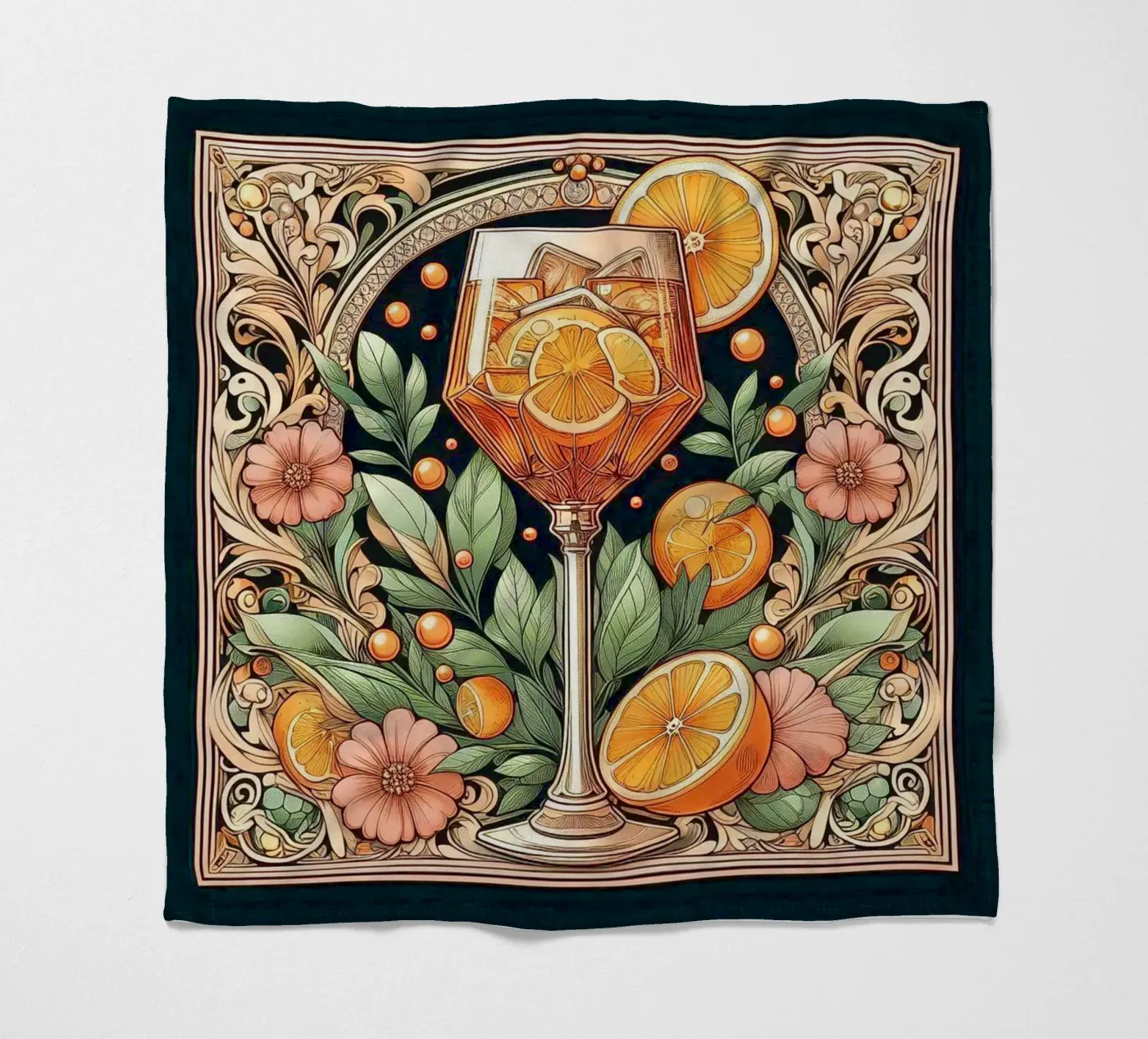 Aperitivo Fleecedecke von Art-Nouveau-Dsg