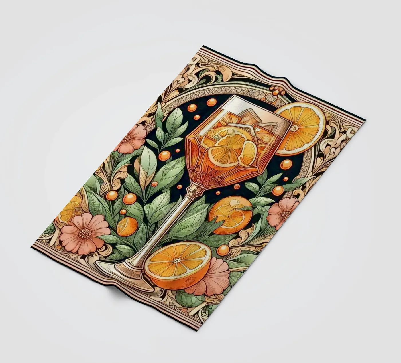 Aperitivo Fleecedecke von Art-Nouveau-Dsg
