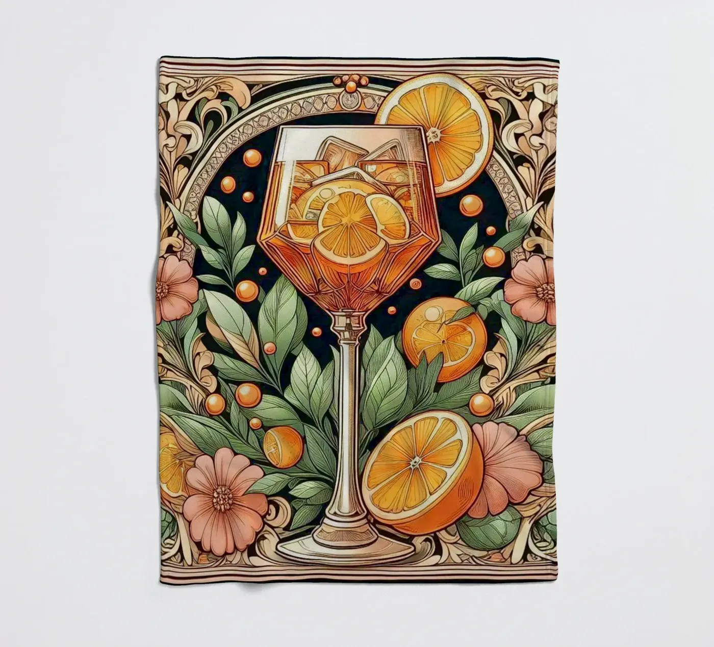 Aperitivo Fleecedecke von Art-Nouveau-Dsg