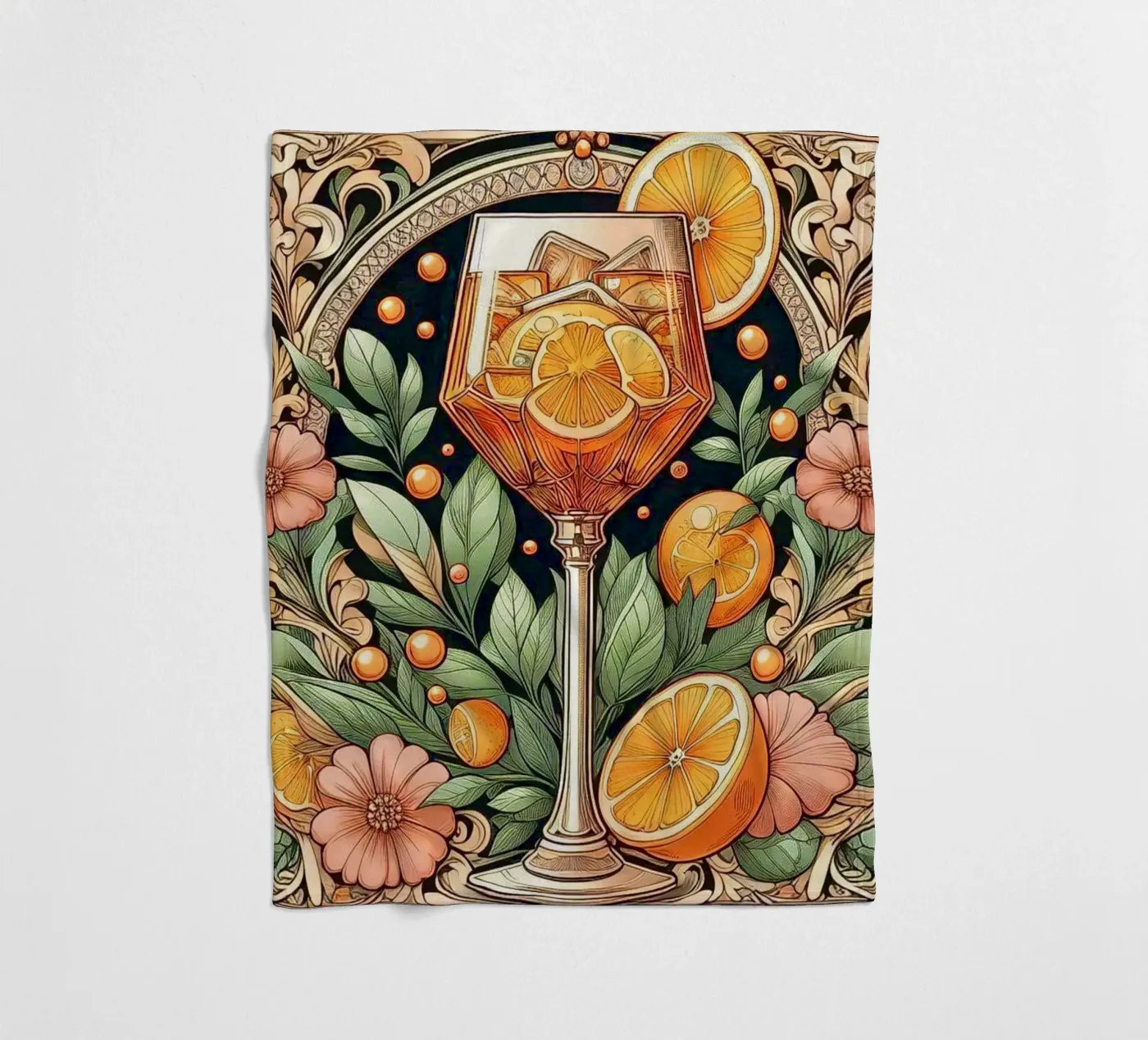 Aperitivo Fleecedecke von Art-Nouveau-Dsg