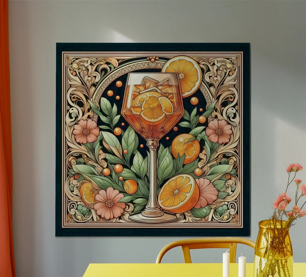 Holy Aperoli poster da Art-Nouveau-Dsg