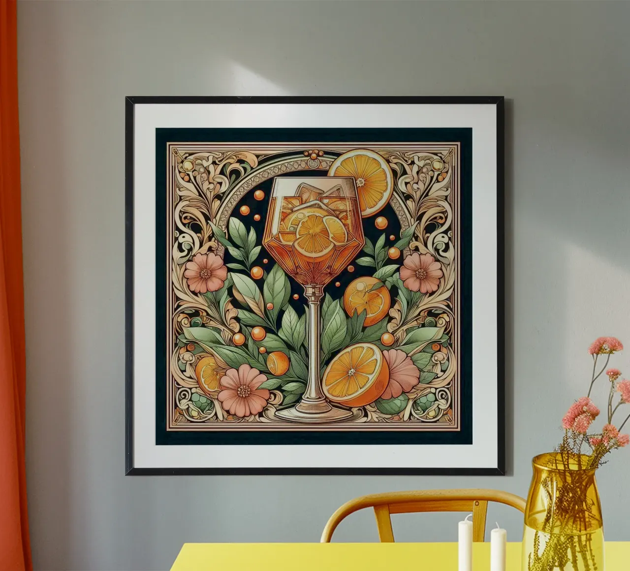 Holy Aperoli poster da Art-Nouveau-Dsg