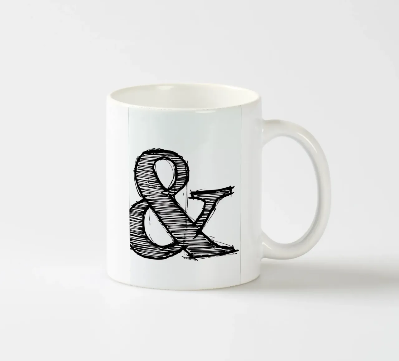 Ampersand Poster 1 ceramic mug by Naxart
