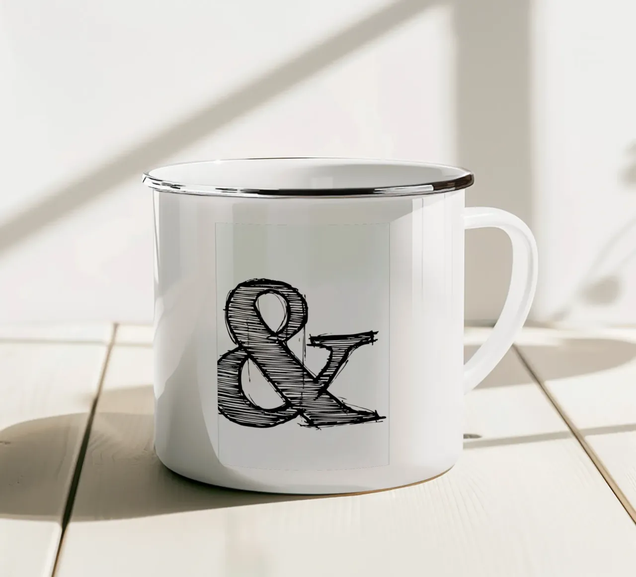 Ampersand Poster 1 tazza in smalto da Naxart