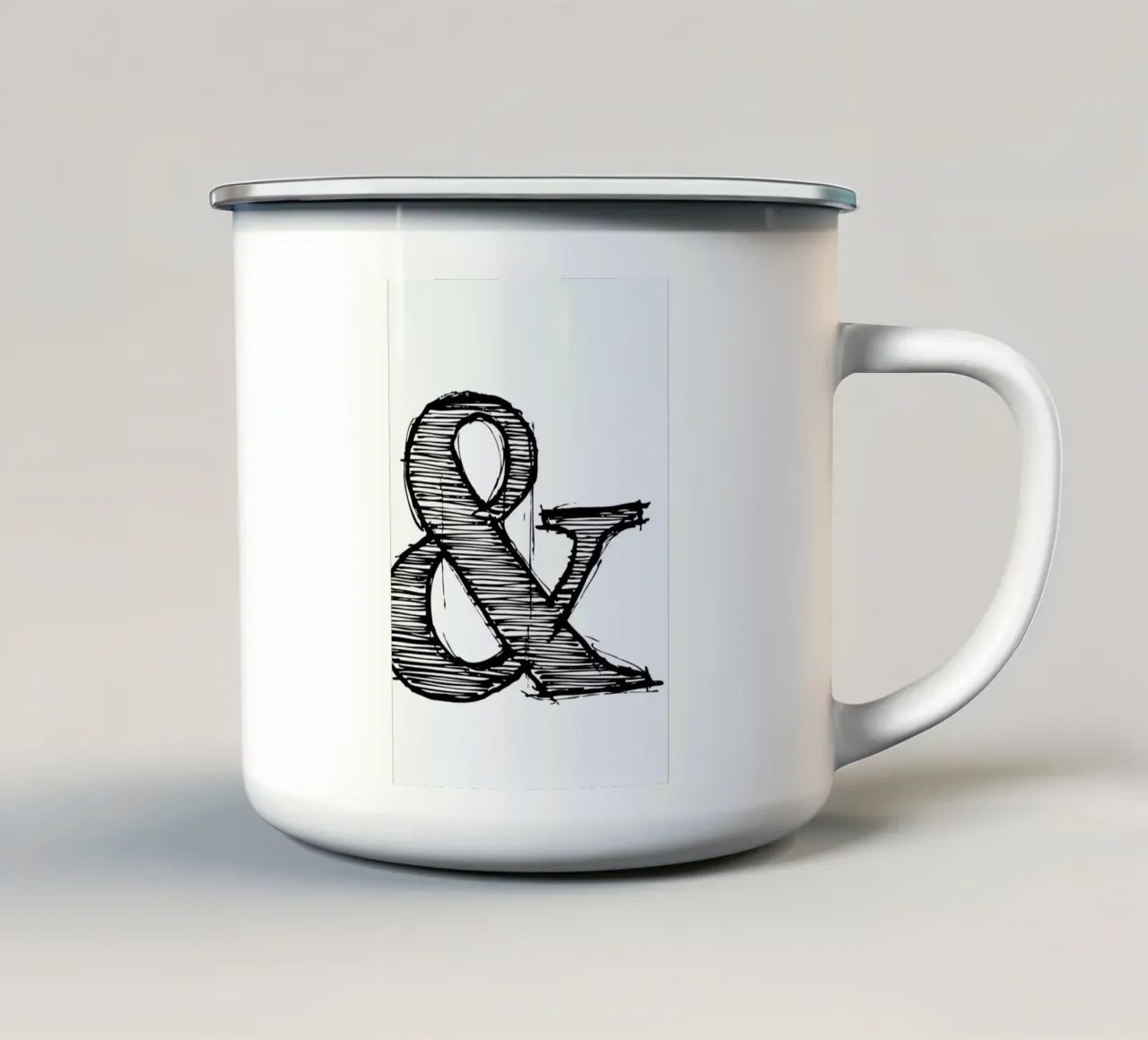 Ampersand Poster 1 tazza in smalto da Naxart