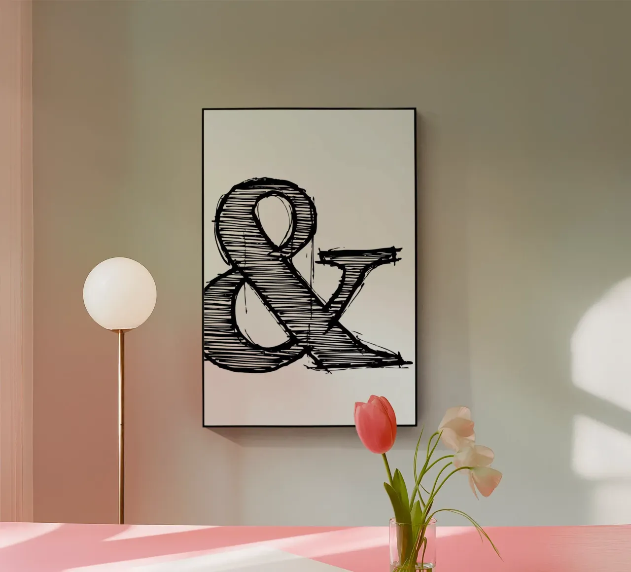 Ampersand Poster 1 Acryl-Glas von Naxart