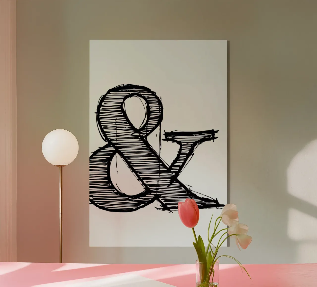 Ampersand Poster 1 Acryl-Glas von Naxart