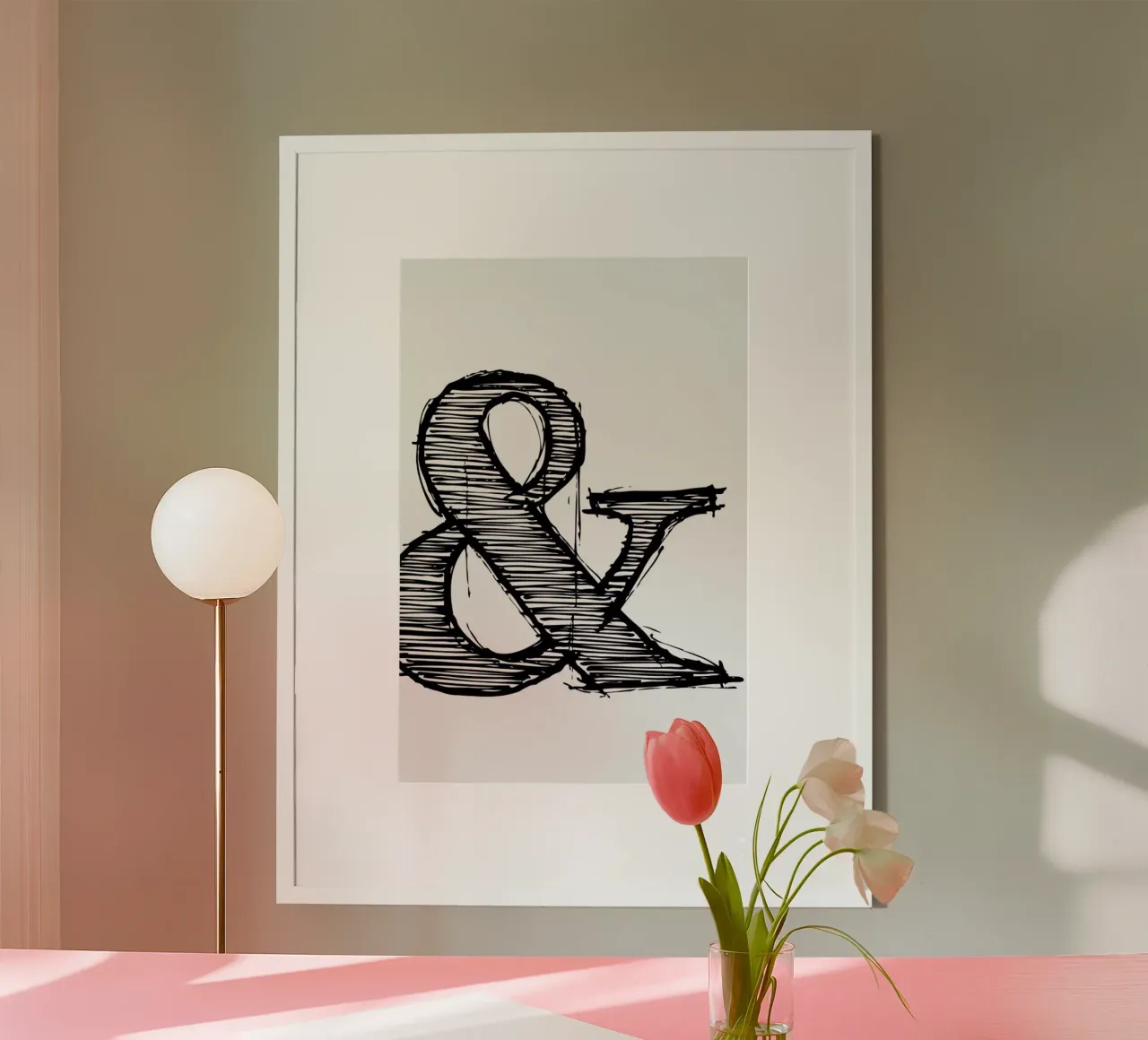 Ampersand Poster 1 hahnemühle by Naxart