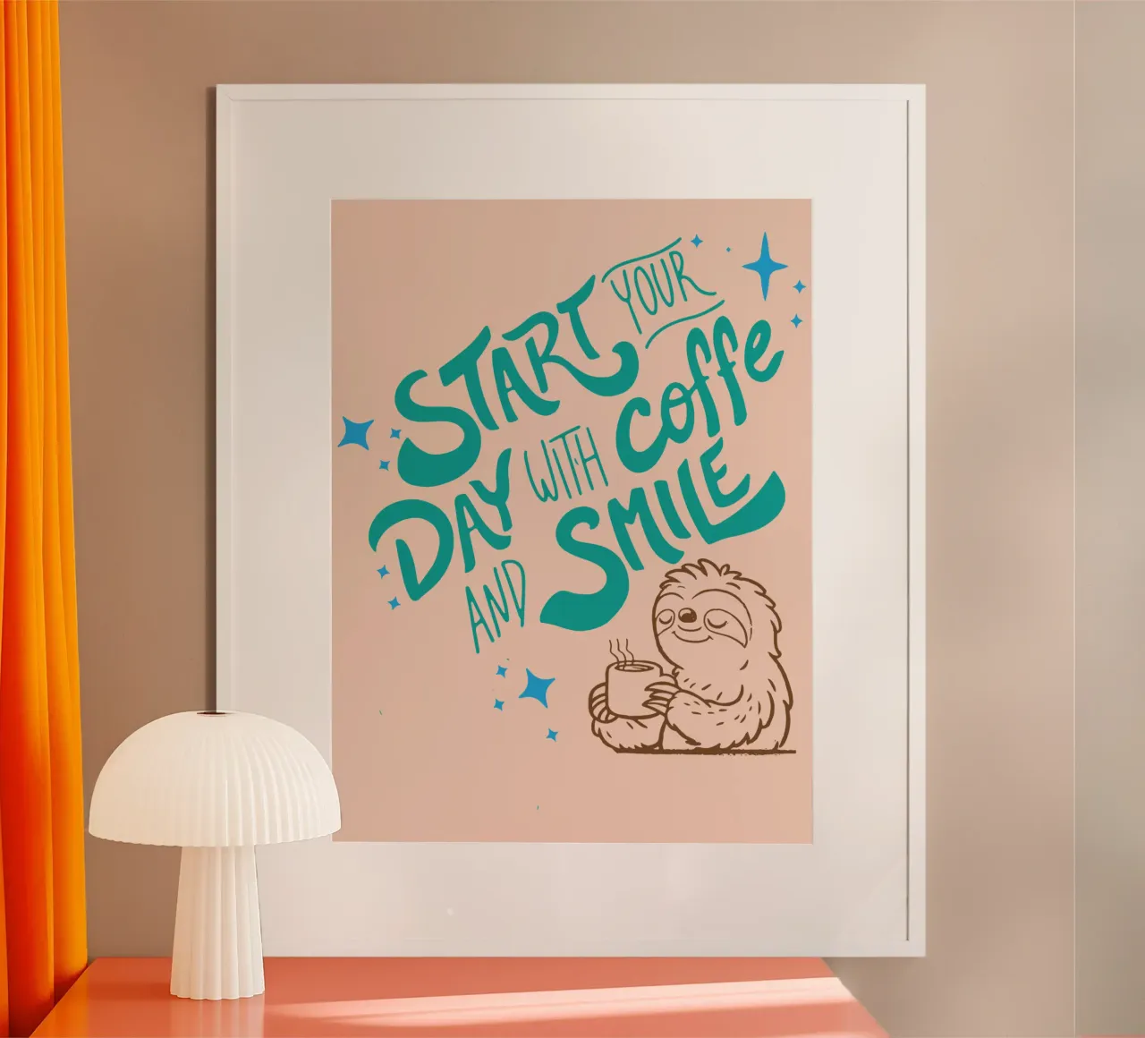 Iniziare la giornata con un caffè e un sorriso carta hahnemühle da Gunawan Rb