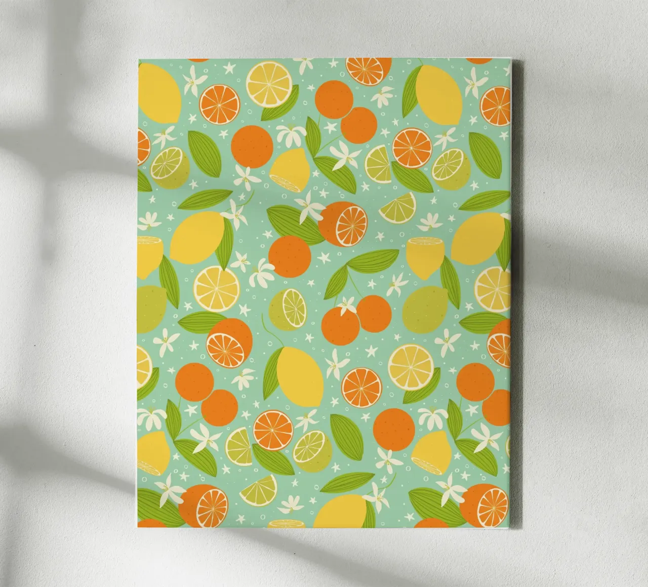 Agrumes pétillants toile de nicigabrieldesigns