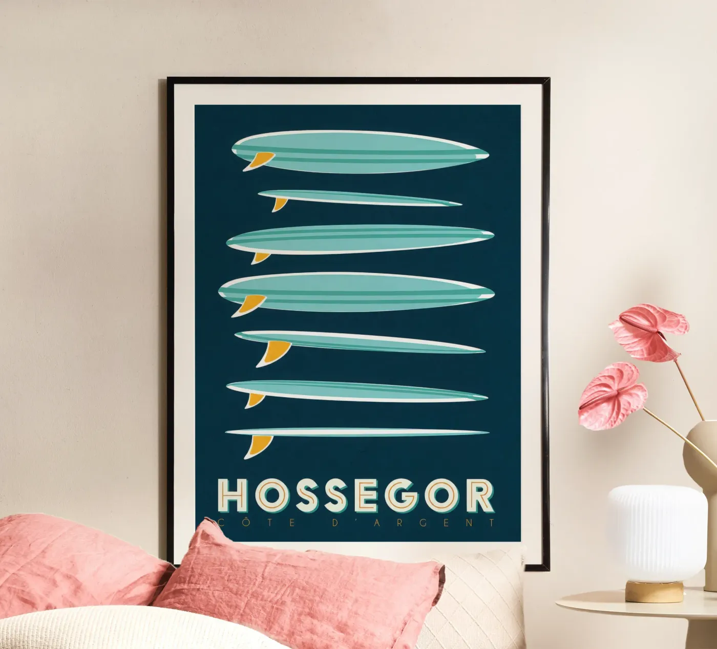 Hossegor poster van Mix Mate