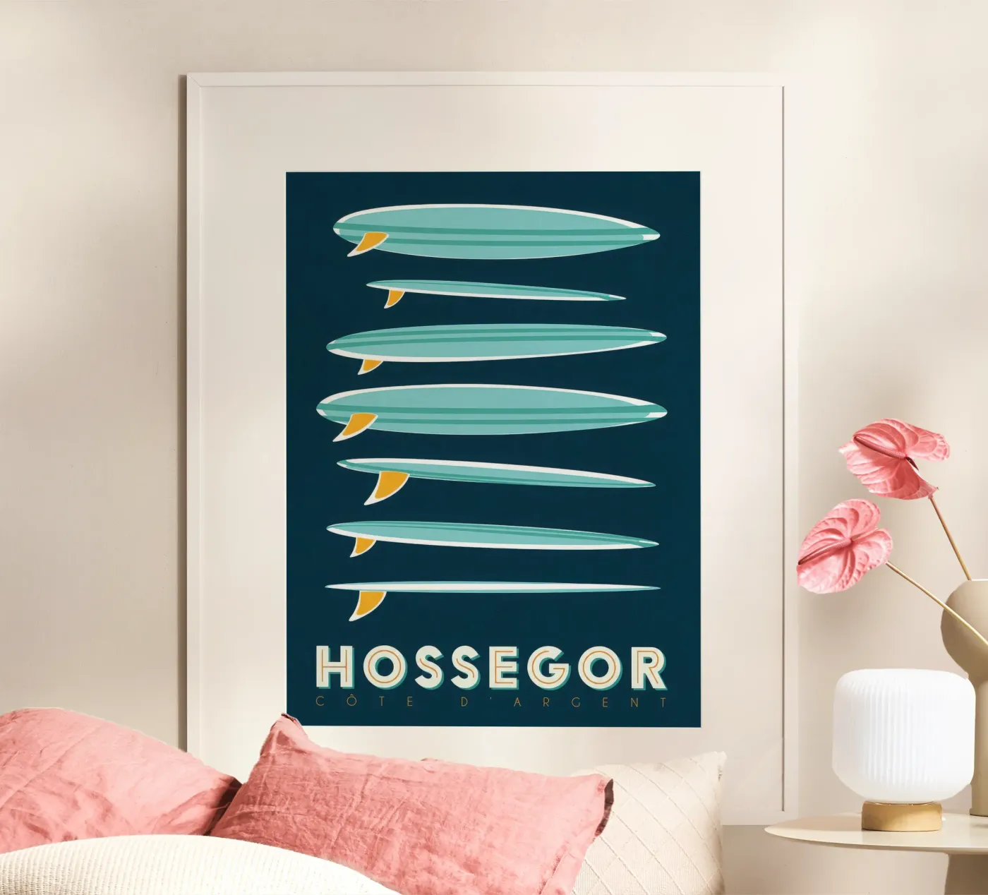 Hossegor poster van Mix Mate