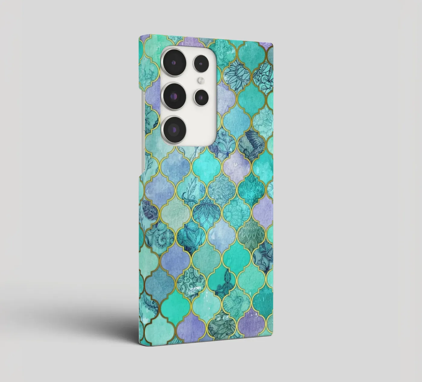 Mint Moroccan Tile Pattern Samsung Hülle von Micklyn Le Feuvre