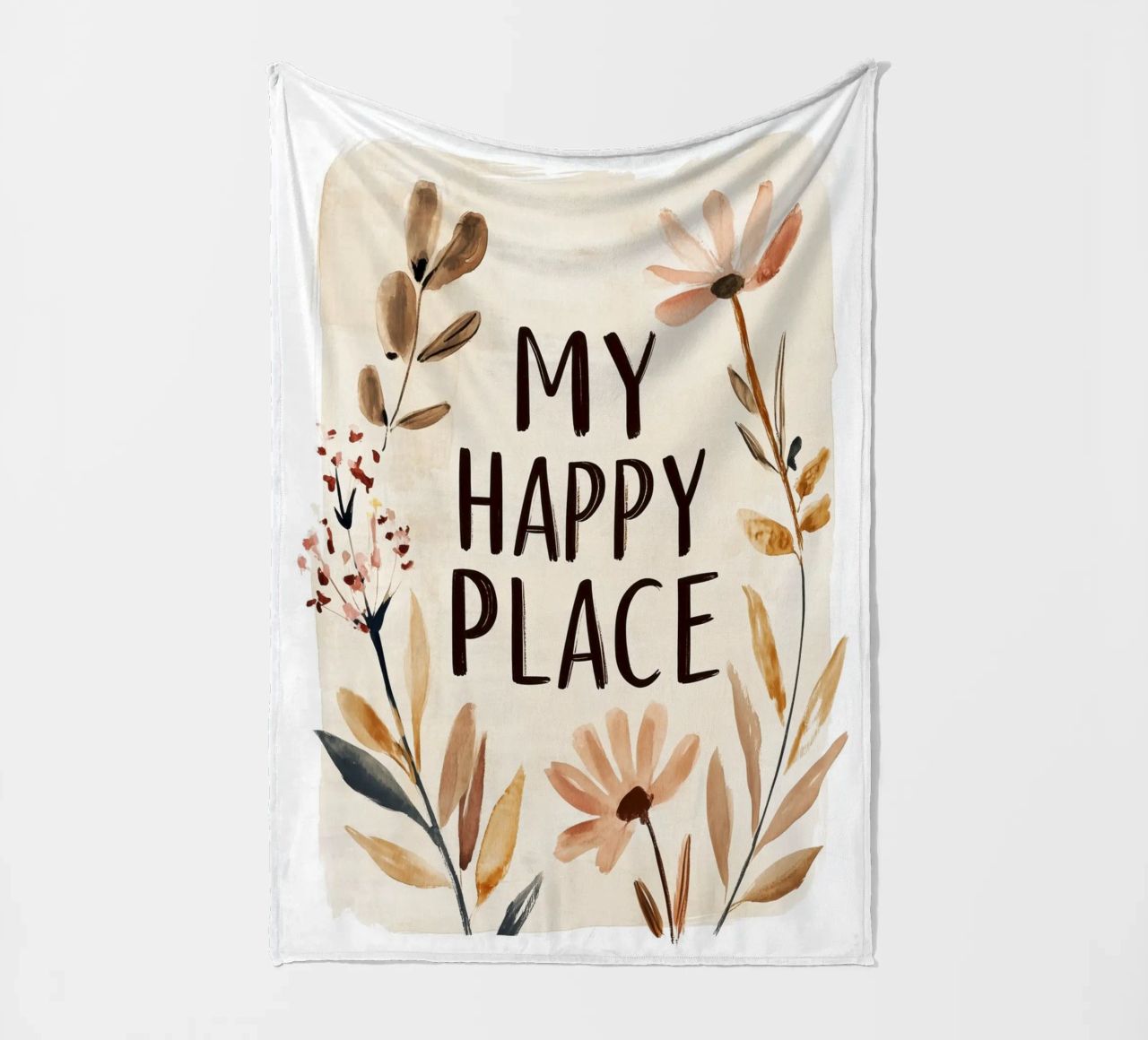 My Happy Place coperta in pile da treechild