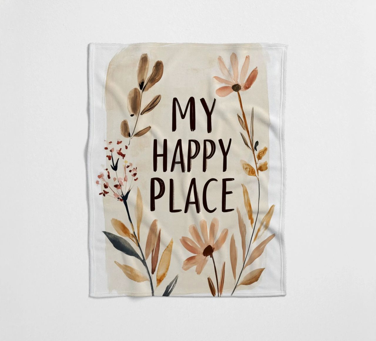 My Happy Place coperta in pile da treechild