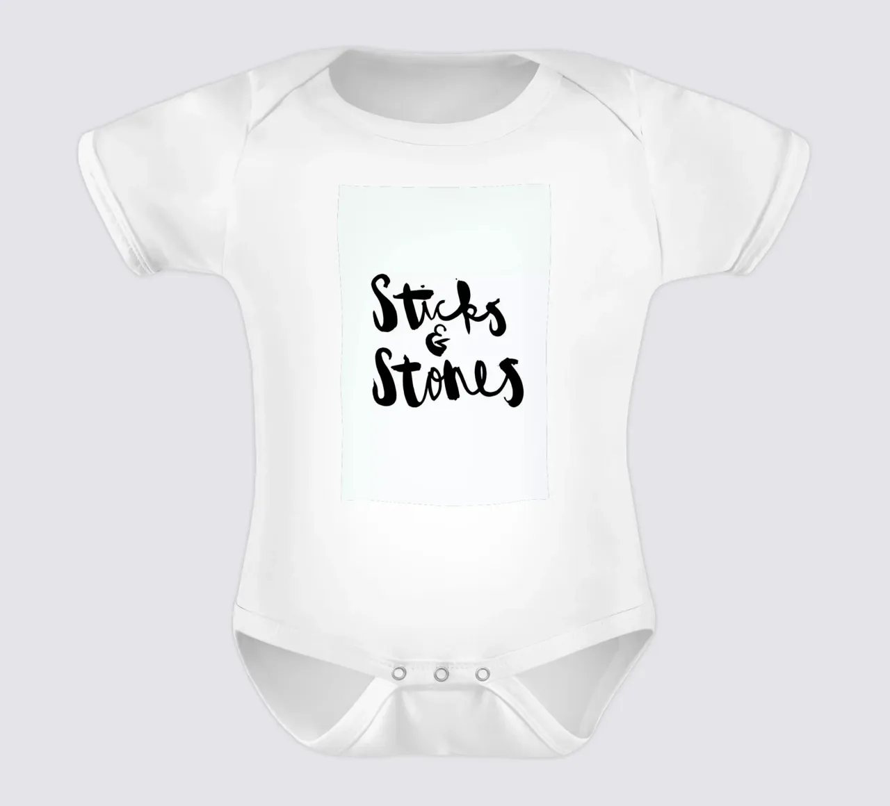 Sticks and Stones body neonato maniche corte da Dead Language
