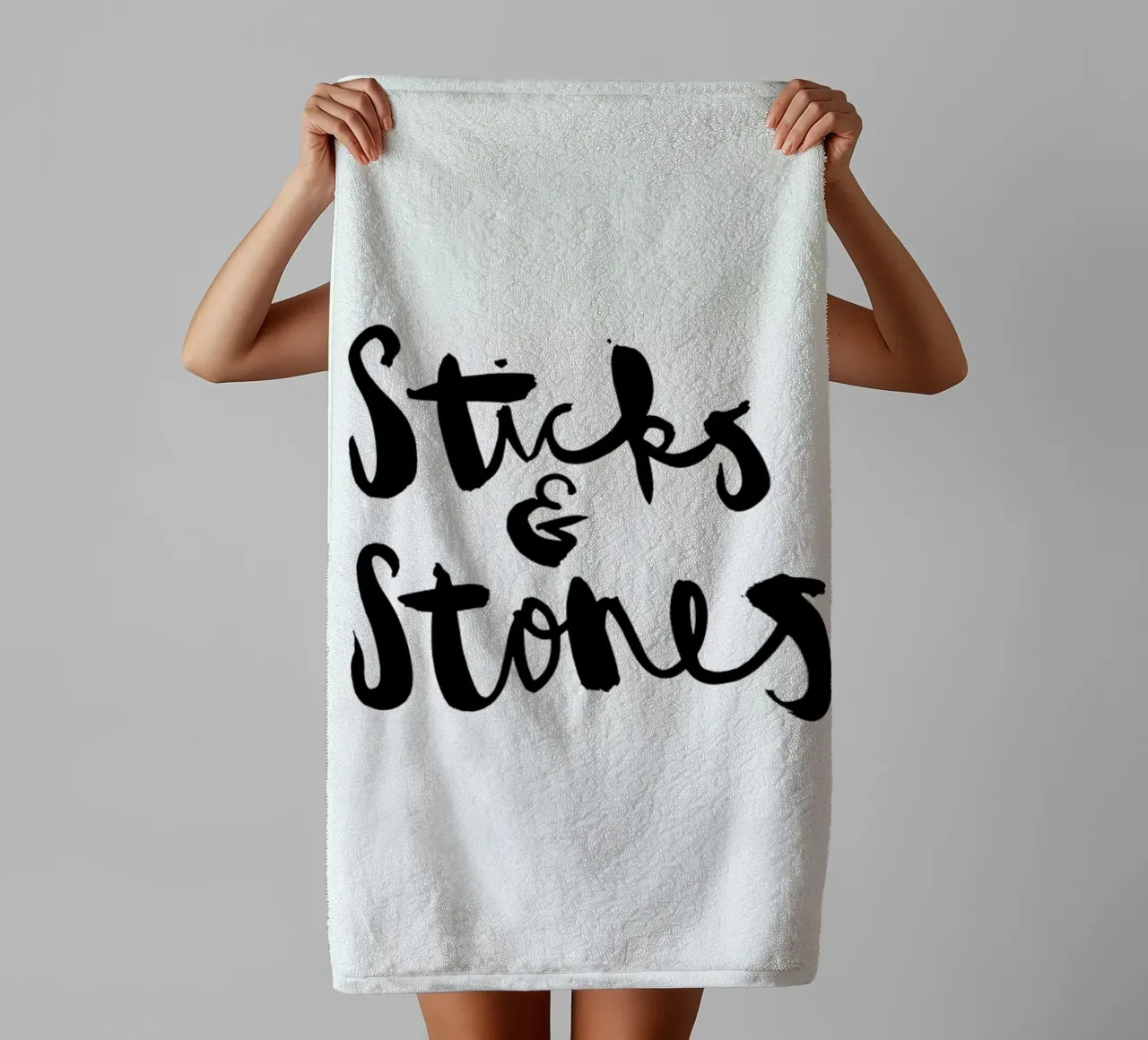 Sticks and Stones asciugamano da bagno da Dead Language