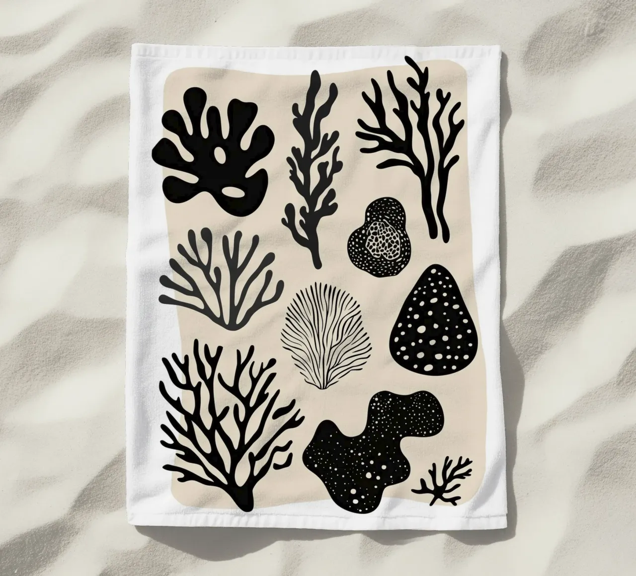 Coral Collection (Black) telo mare da treechild