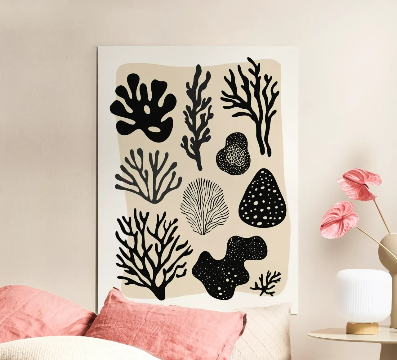 Coral Collection (Black) hahnemühle by treechild
