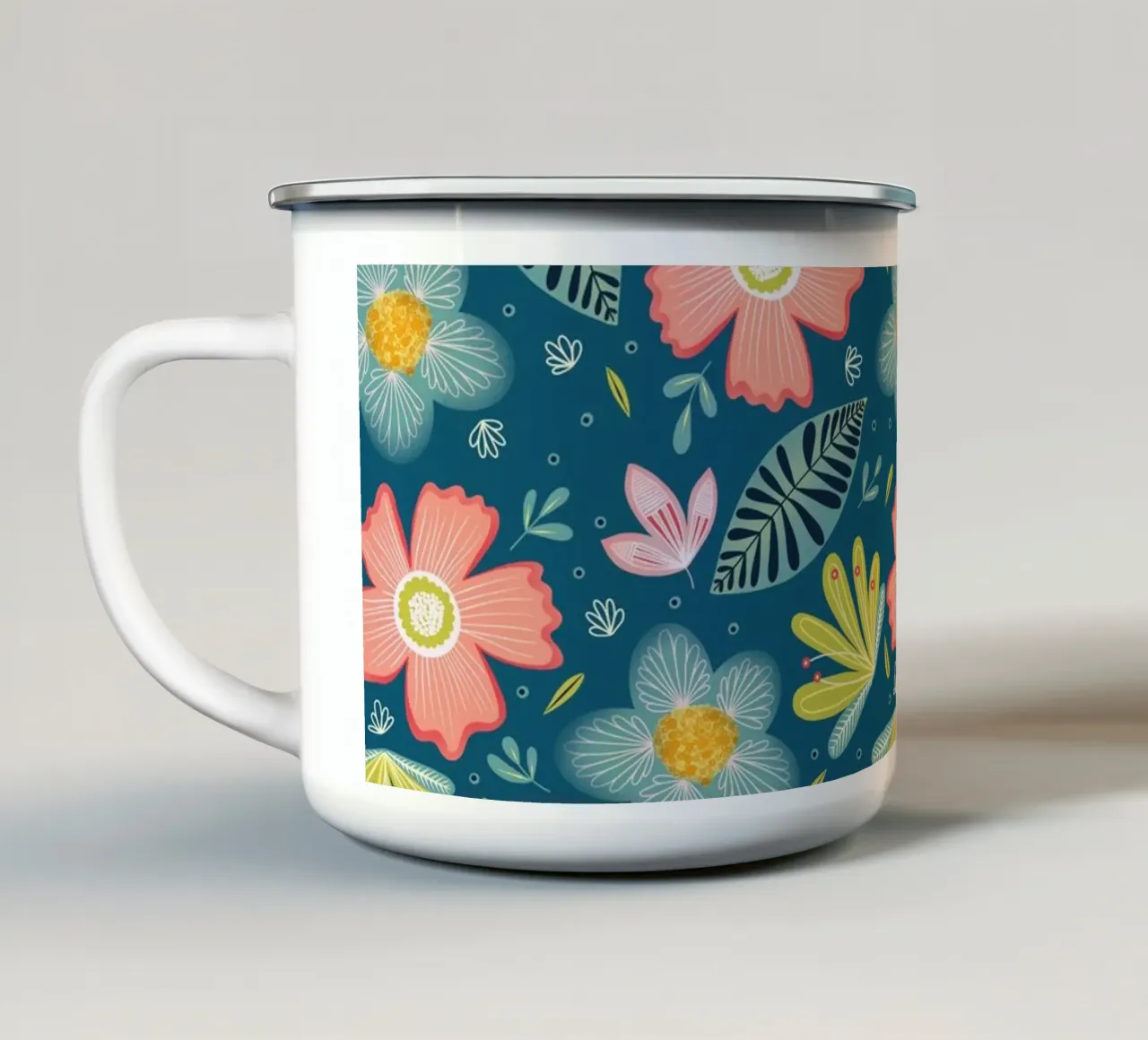 Love Blooms tazza in smalto da nicigabrieldesigns