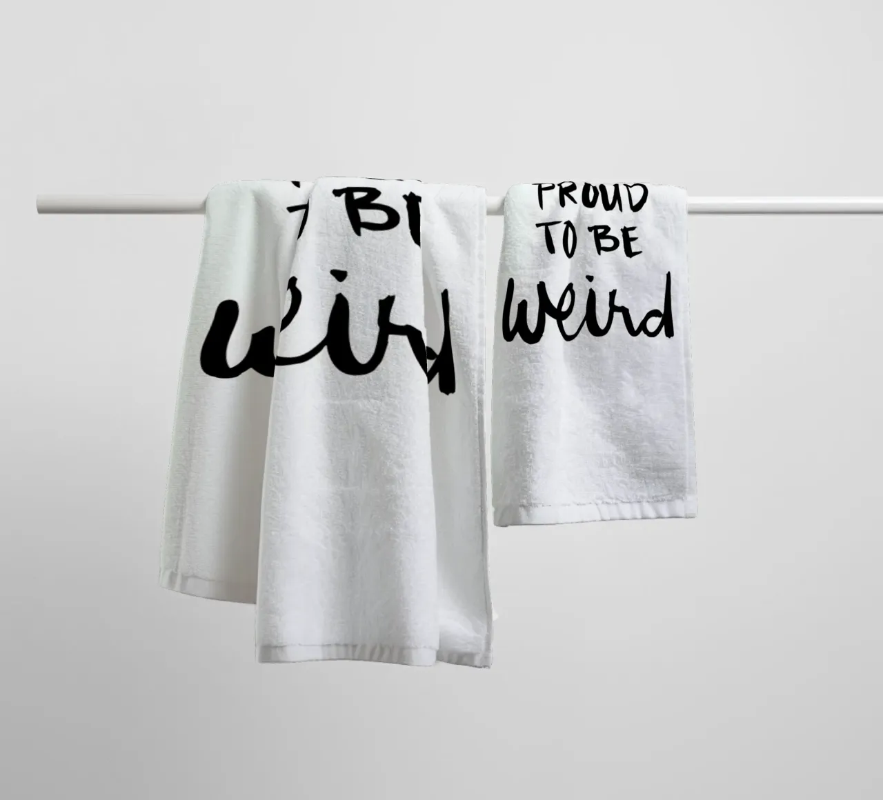 Proud to be weird asciugamano da bagno da Dead Language