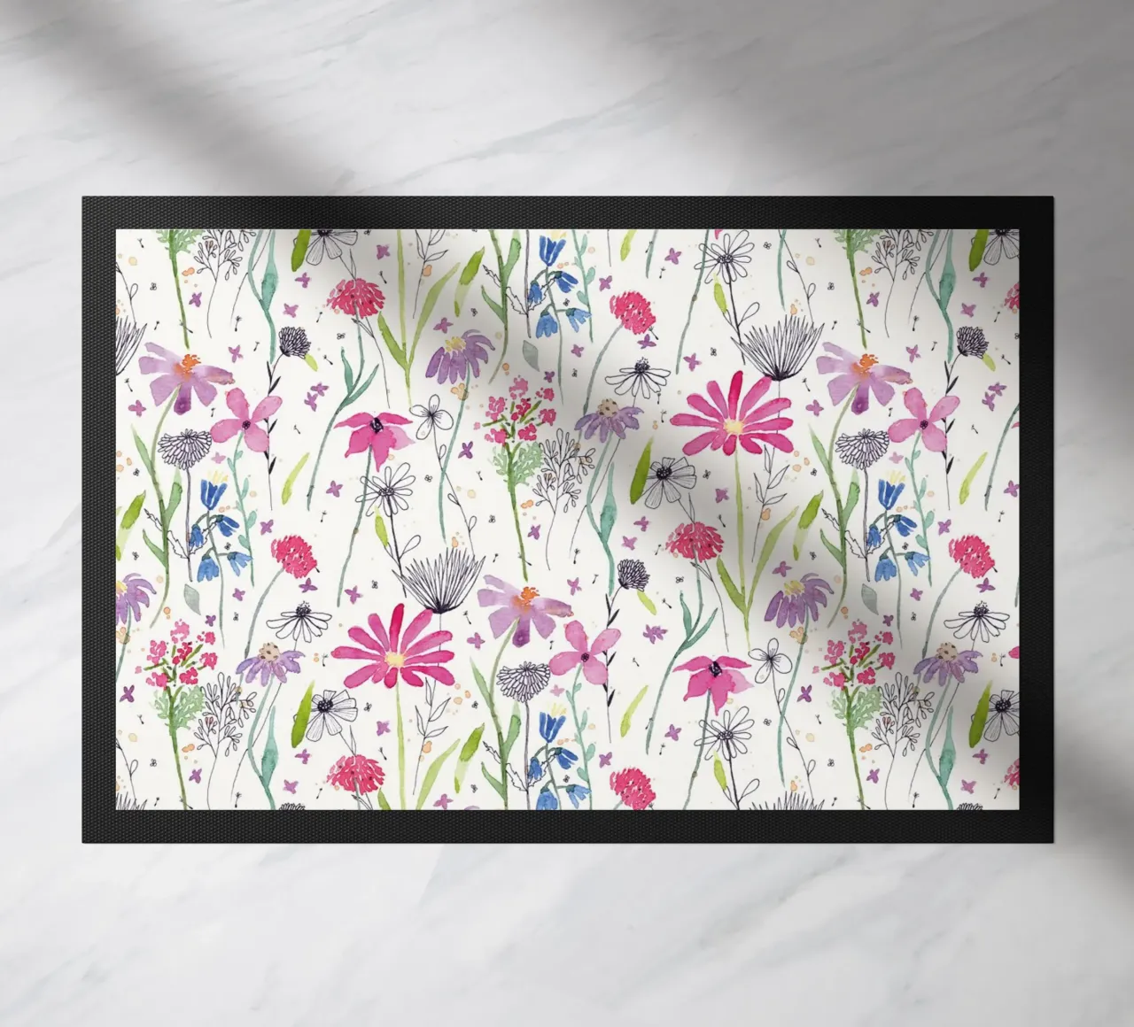 Charming Meadow doormat by nicigabrieldesigns
