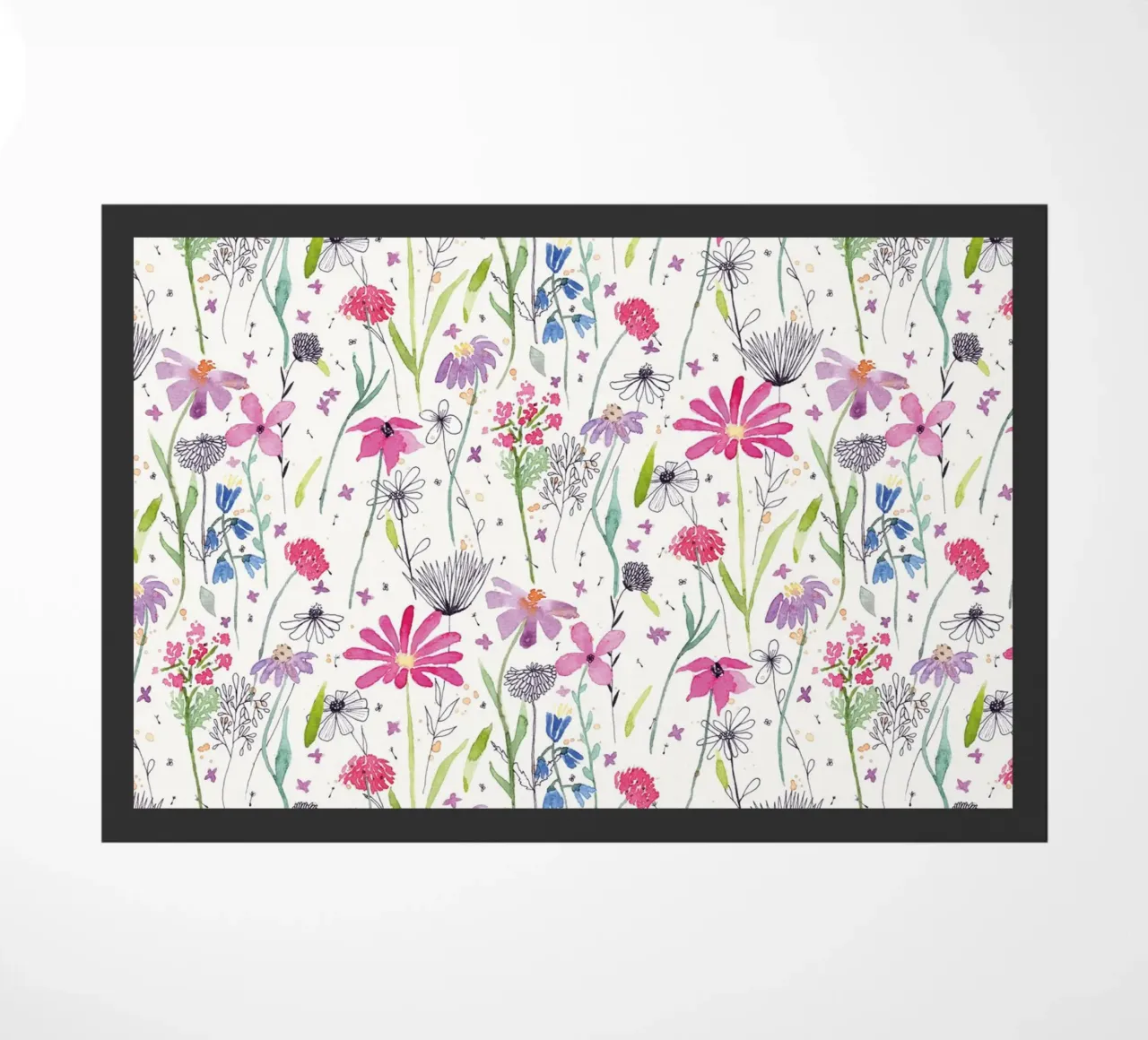 Charming Meadow doormat by nicigabrieldesigns