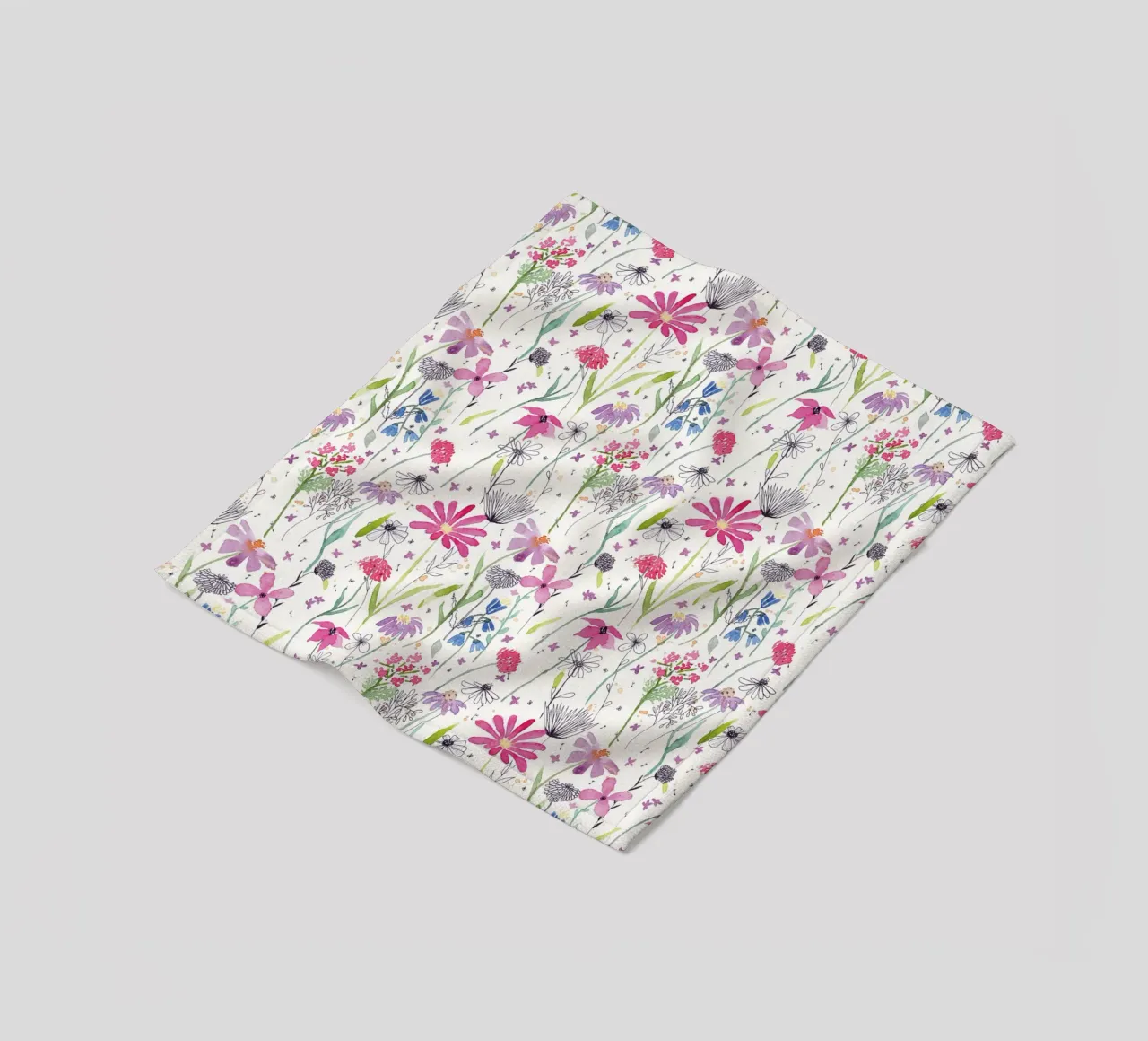 Charming Meadow fleece blanket by nicigabrieldesigns