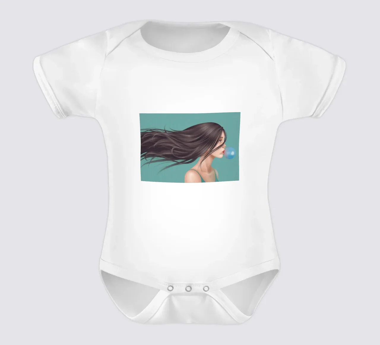 Bubblegum onirico body neonato maniche corte da Artascy Art