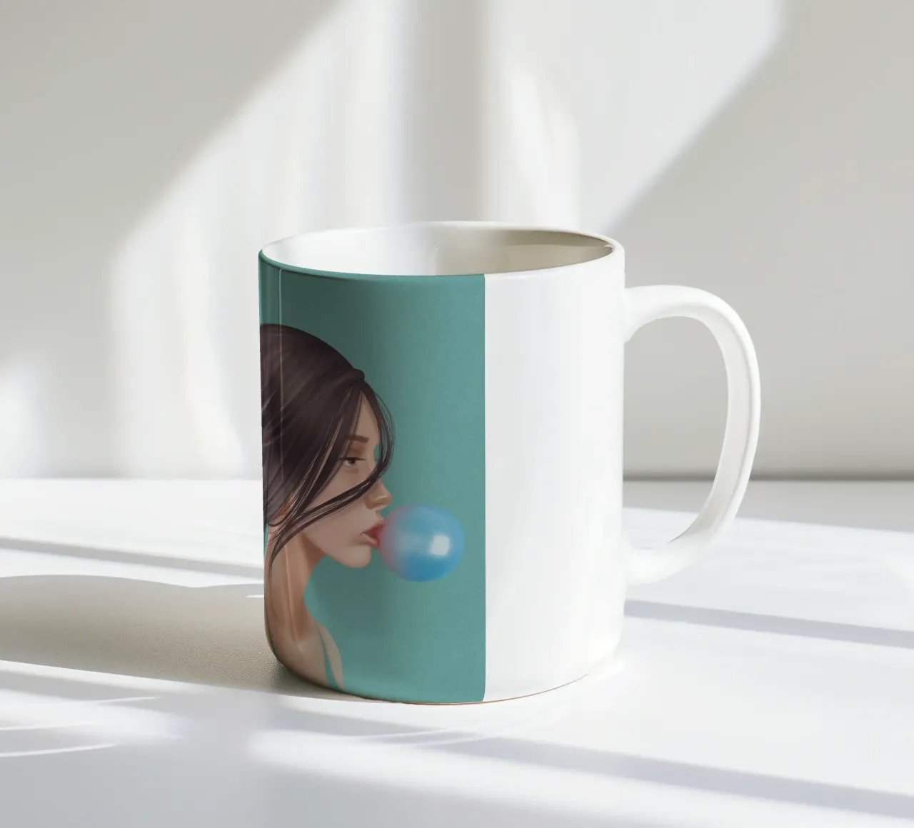 Bubblegum onirico tazza in ceramica da Artascy Art