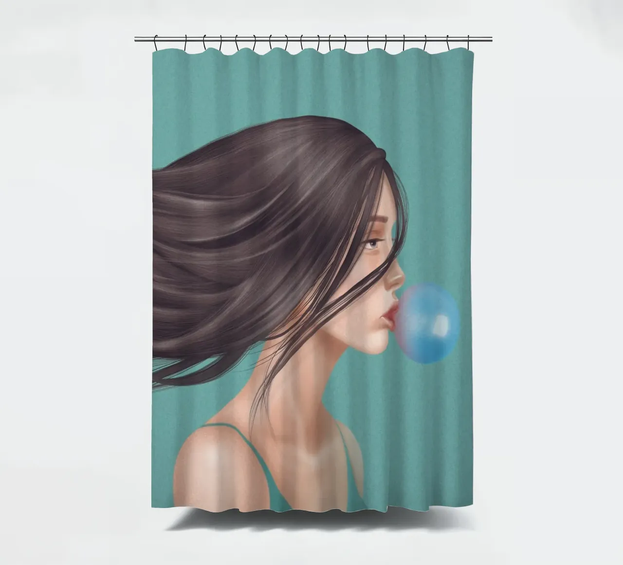 Bubblegum onirico tenda da doccia da Artascy Art