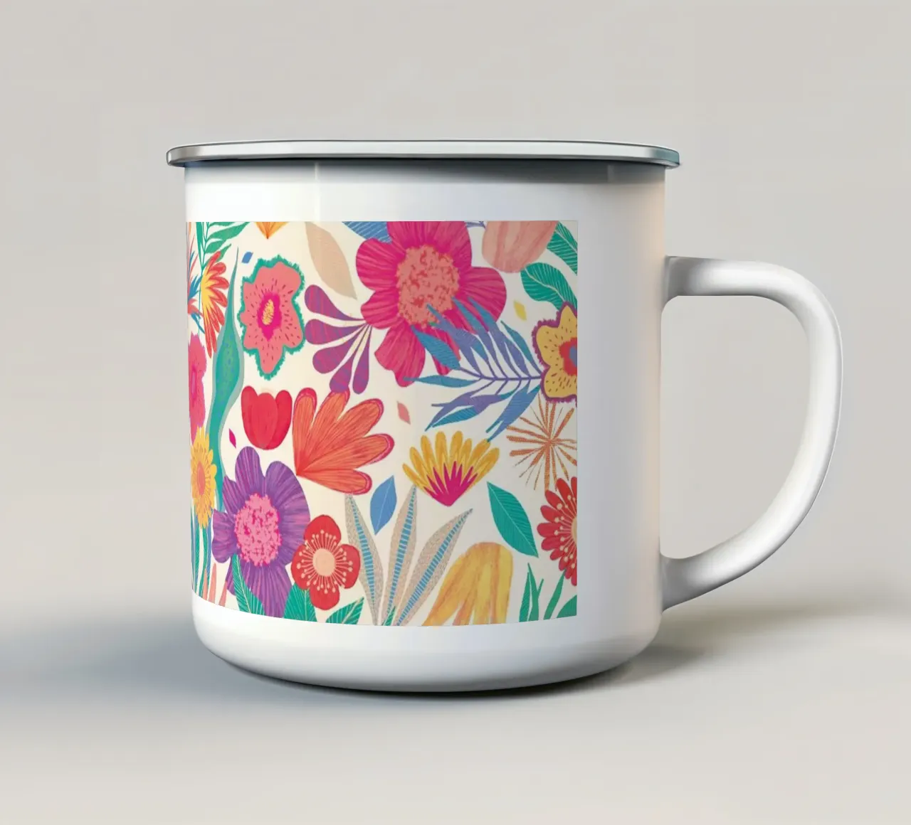 Luce esotica tazza in smalto da nicigabrieldesigns