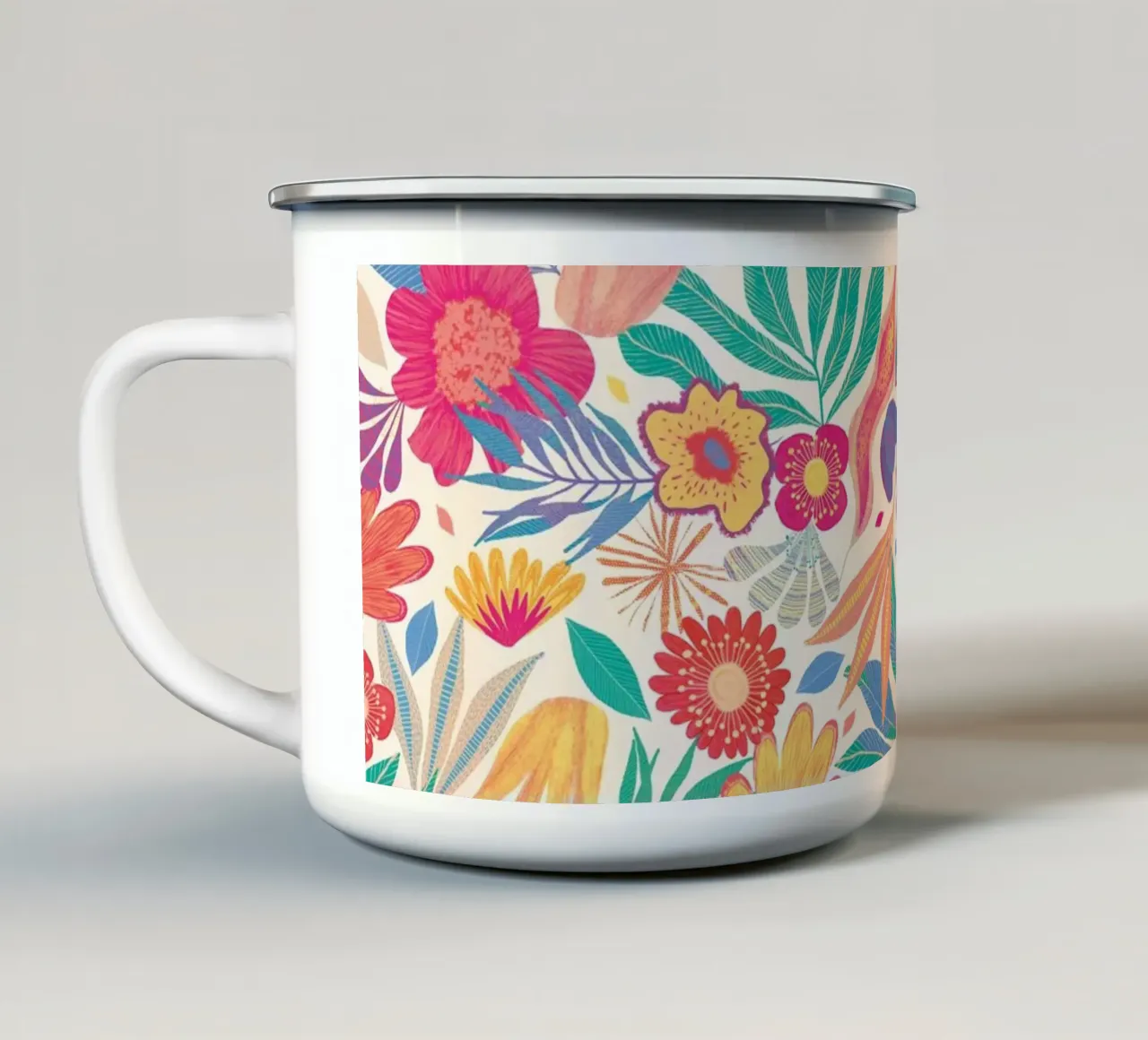 Luce esotica tazza in smalto da nicigabrieldesigns