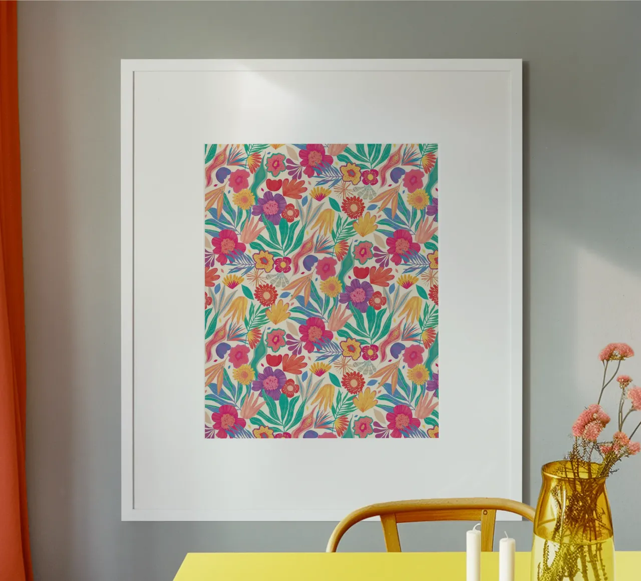 Luce esotica poster con telaio in legno da nicigabrieldesigns