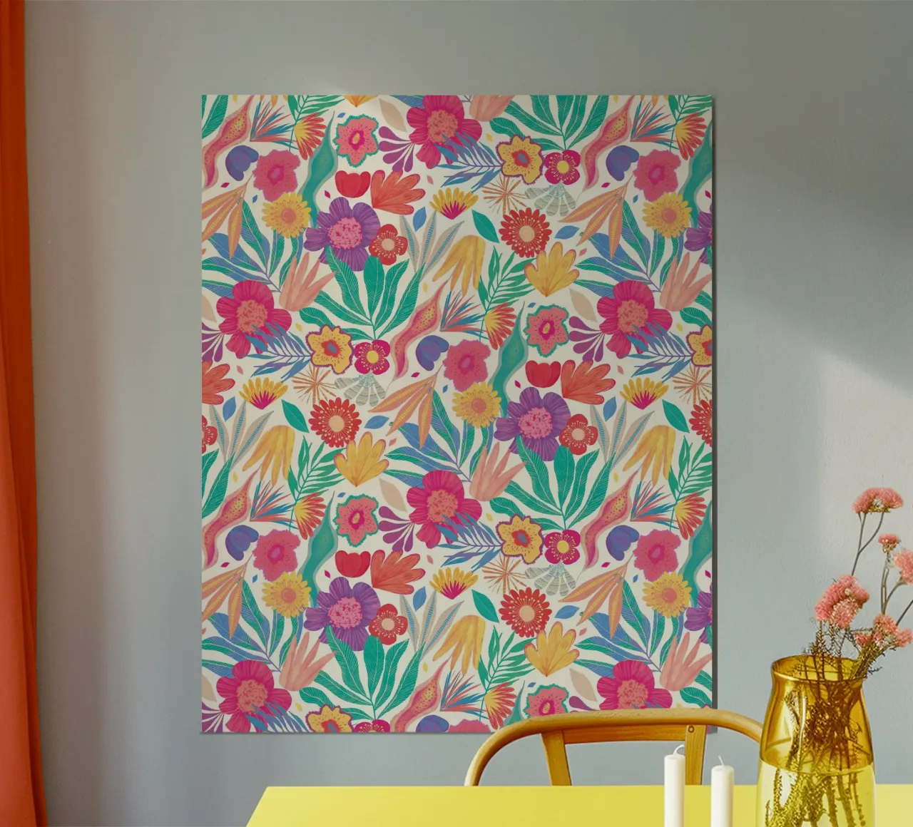 Luce esotica poster con telaio in legno da nicigabrieldesigns