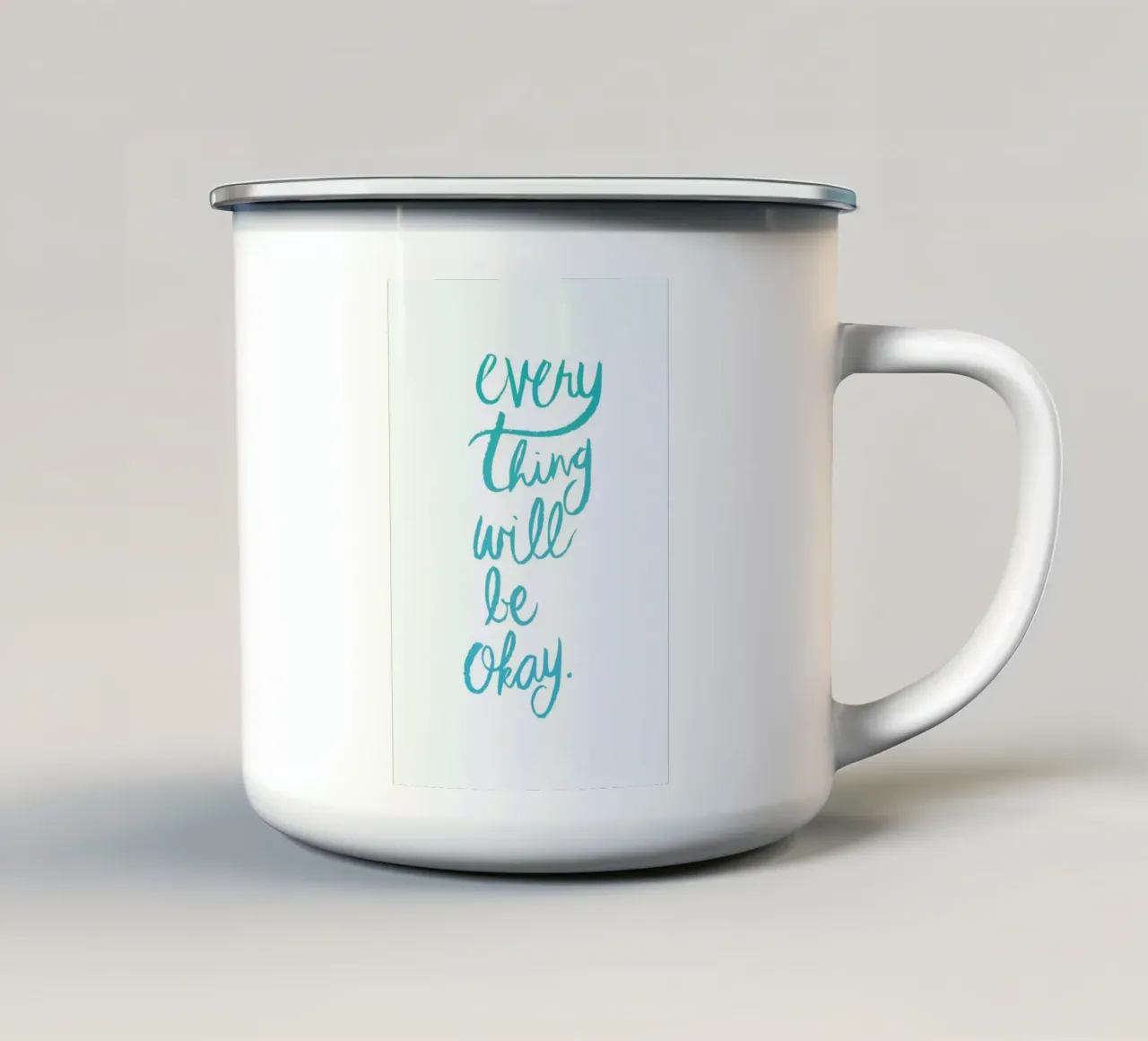 Everything is Okay tazza in smalto da Dead Language