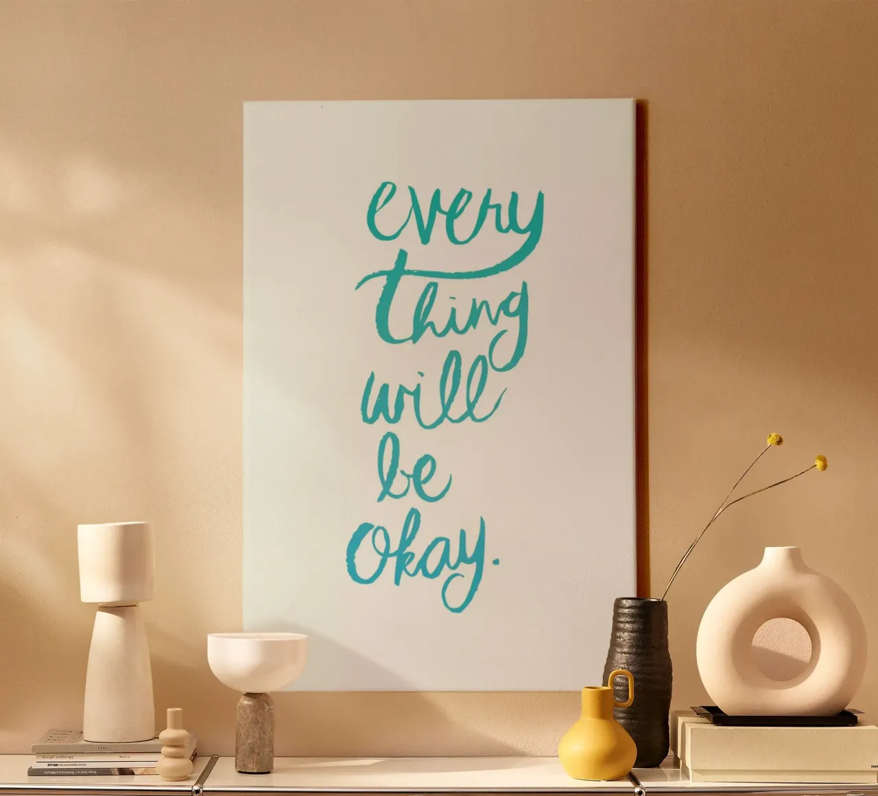Everything is Okay tela con Cornice a cassetta da Dead Language