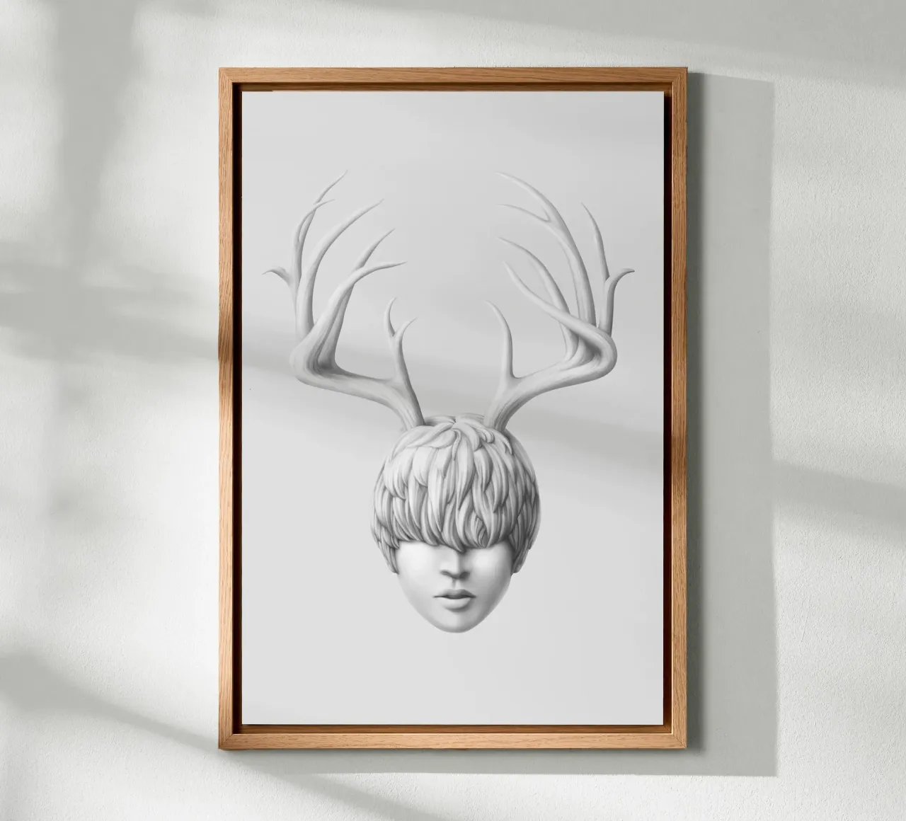Vorrei essere un cervo tela con Cornice a cassetta da Artascy Art