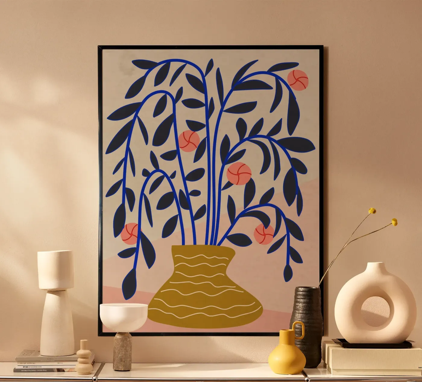 Bouquet nero e blu poster da MirimoDesign