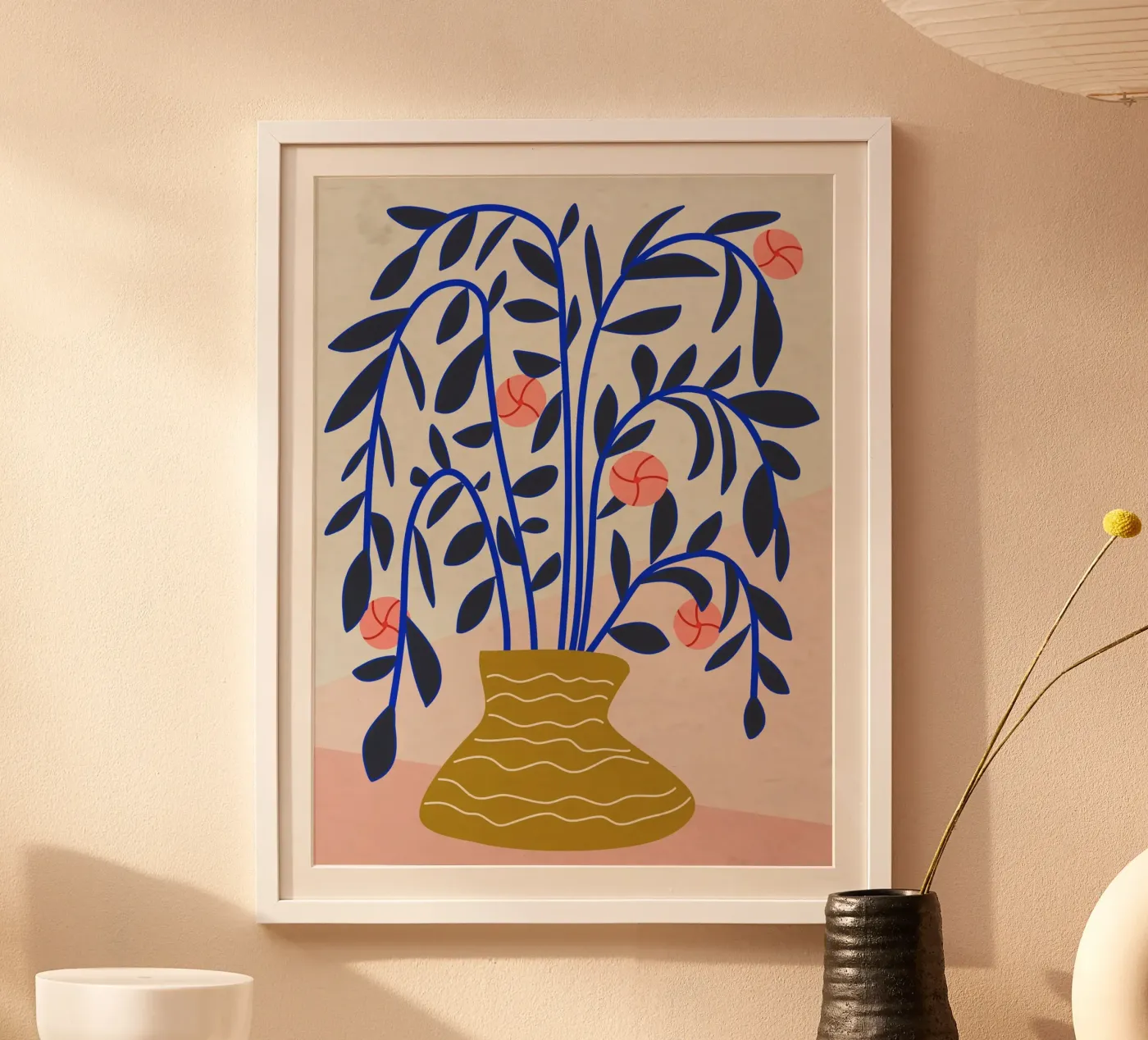 Bouquet nero e blu poster da MirimoDesign