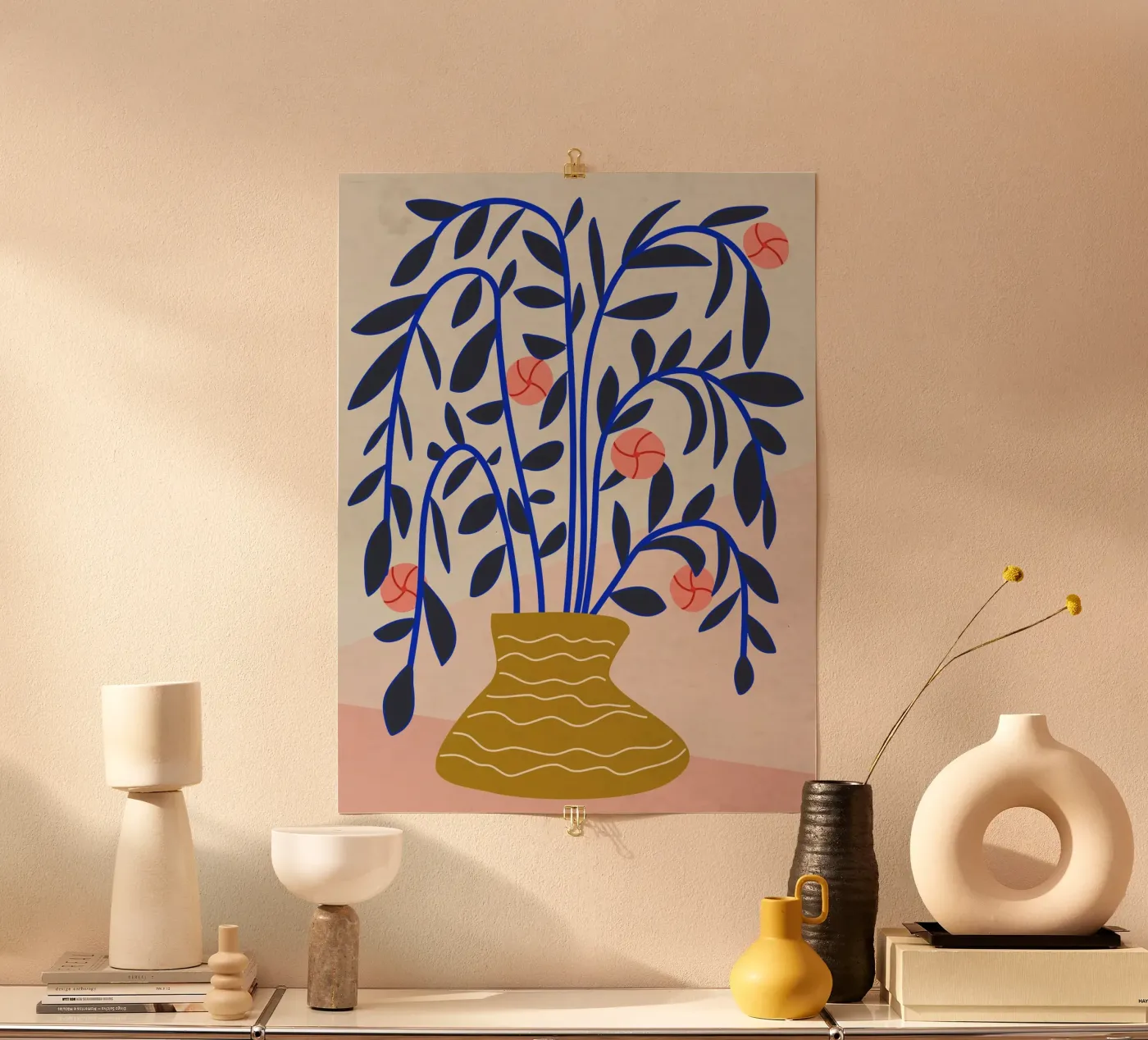 Bouquet nero e blu poster da MirimoDesign