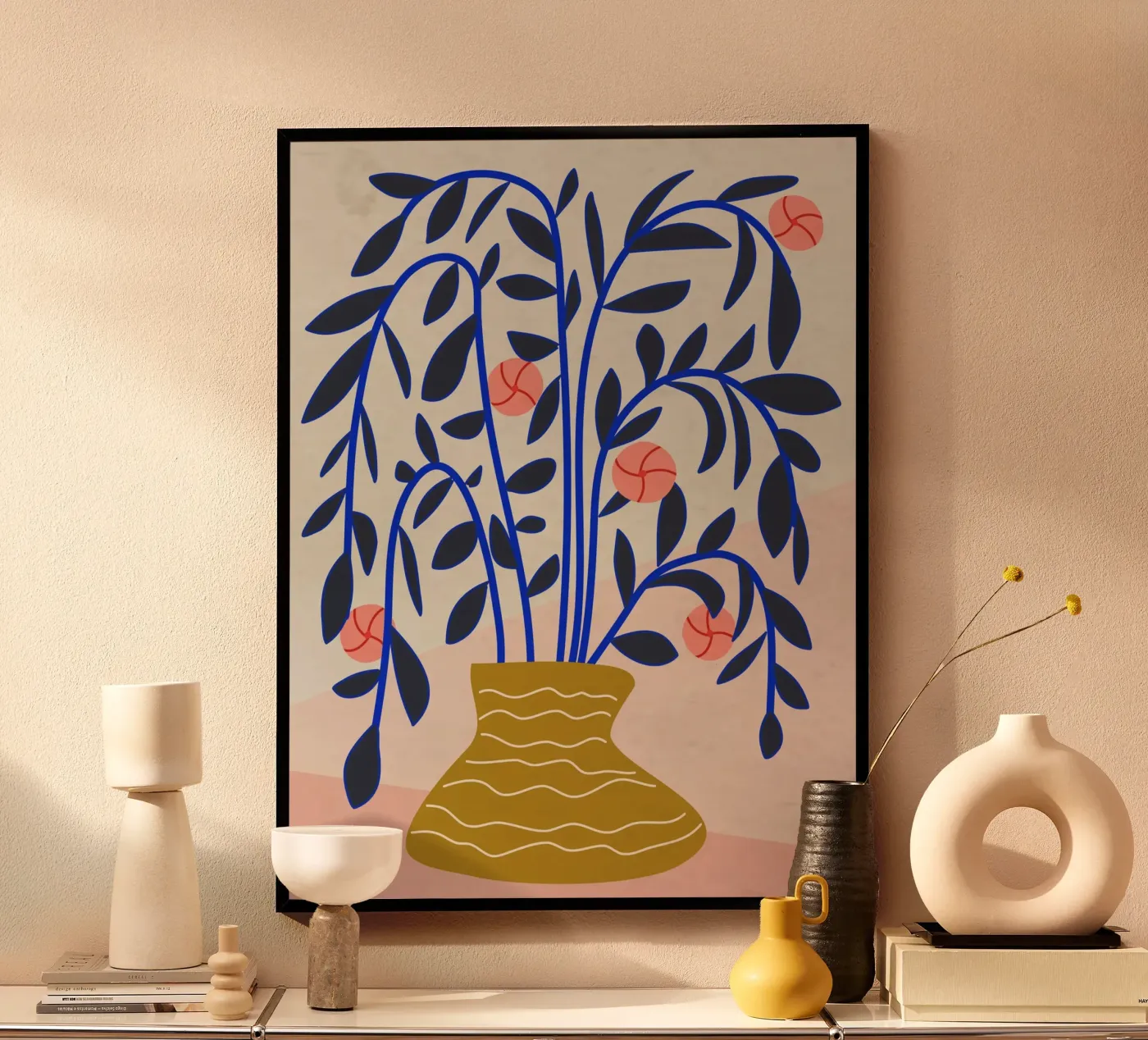Bouquet nero e blu poster da MirimoDesign