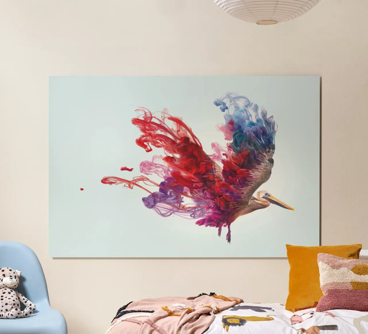 Alas inagotables poster con marco de madera de Artascy Art