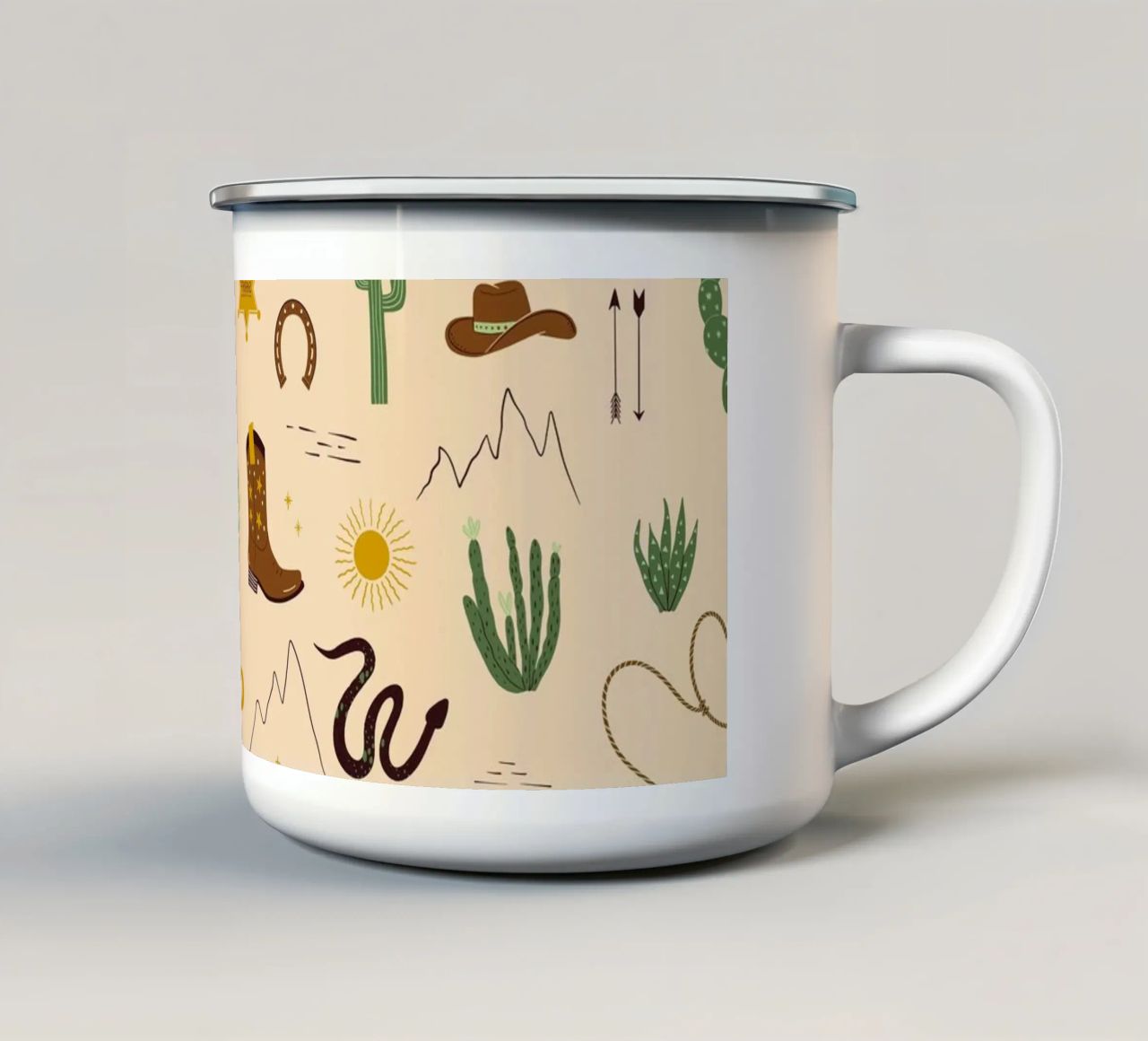 Yeehaw! tazza in smalto da nicigabrieldesigns