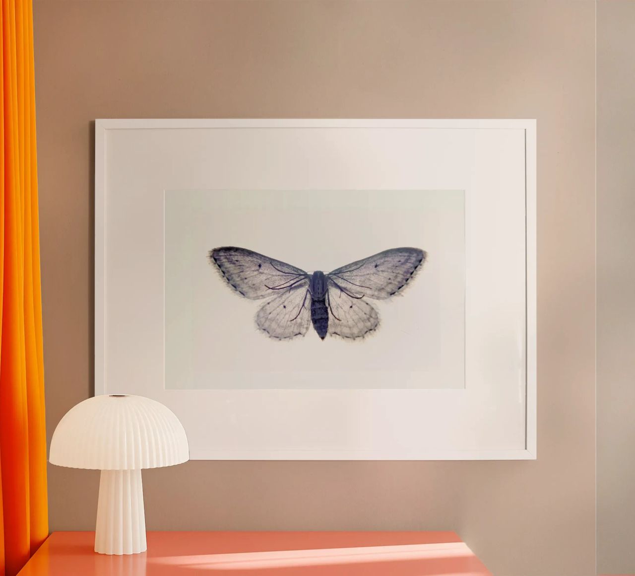 Butterfly in Blue Poster von cafelab